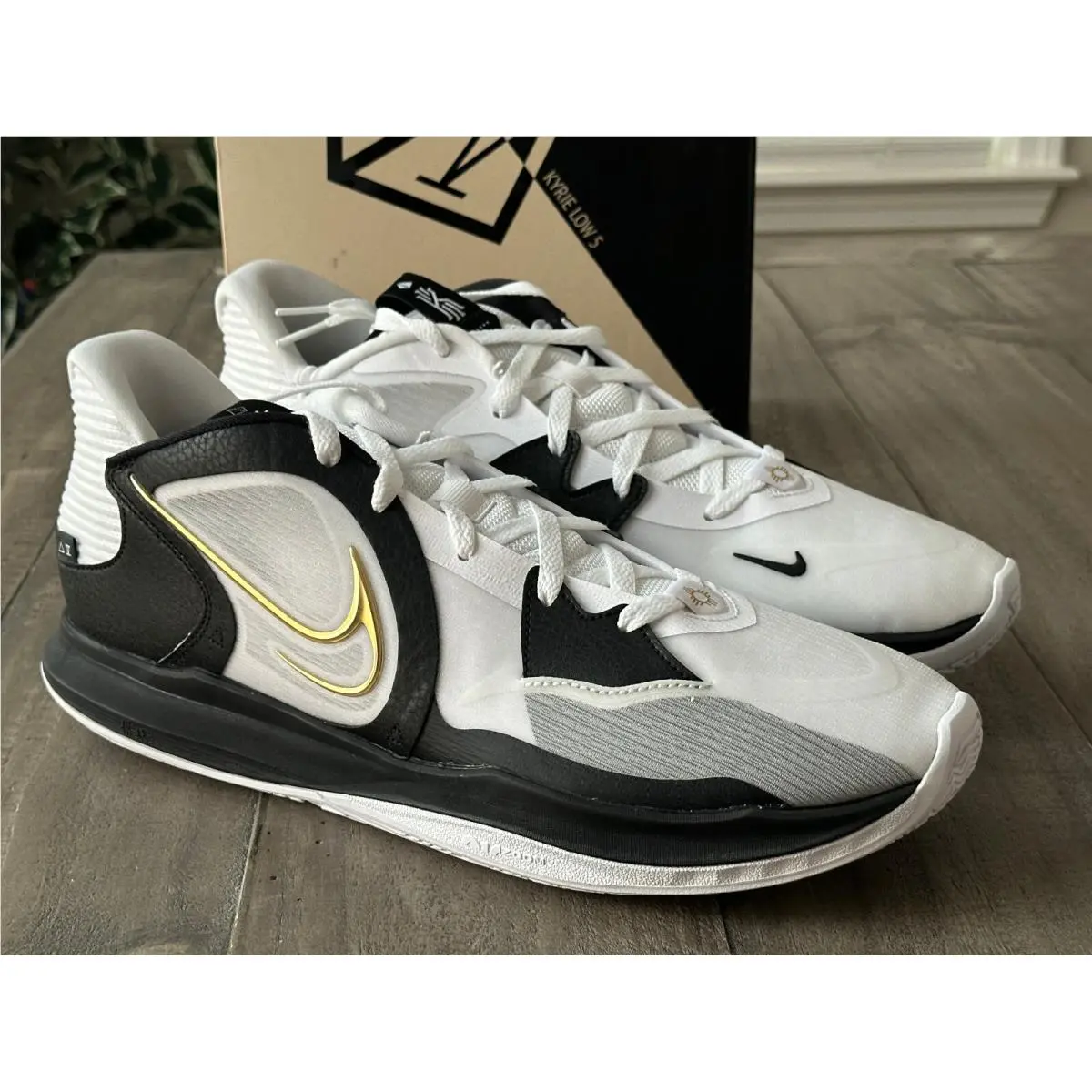 Nike shoes - Nike Kyrie Low - Kyrie Low - DJ6012-101 - WHITE/METALLIC GOLD-BLACK 11