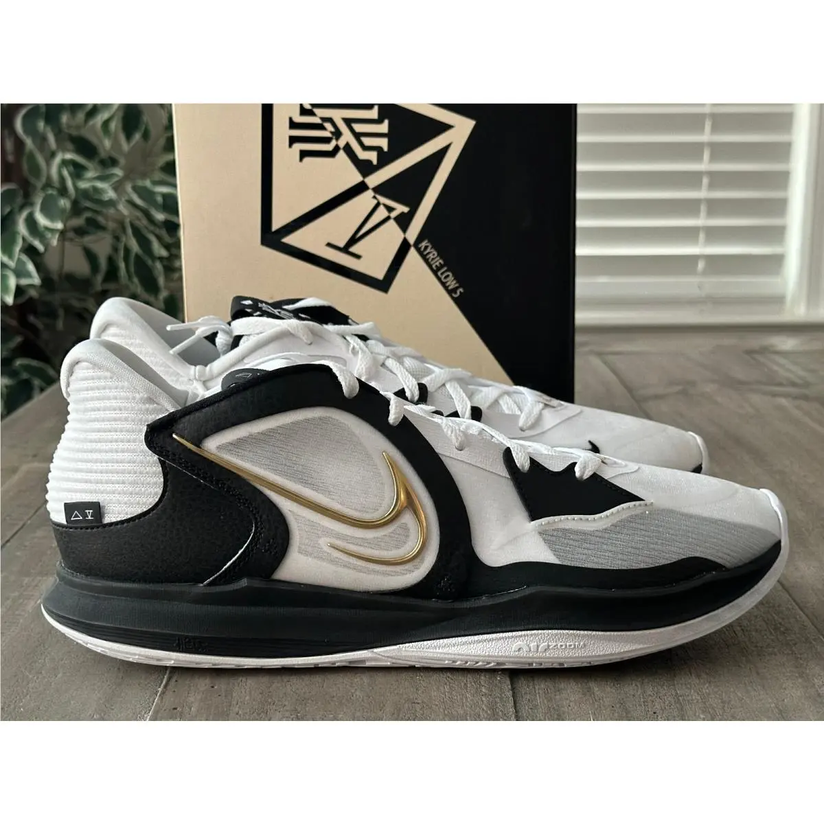Nike shoes - Nike Kyrie Low - Kyrie Low - DJ6012-101 - WHITE/METALLIC GOLD-BLACK 12