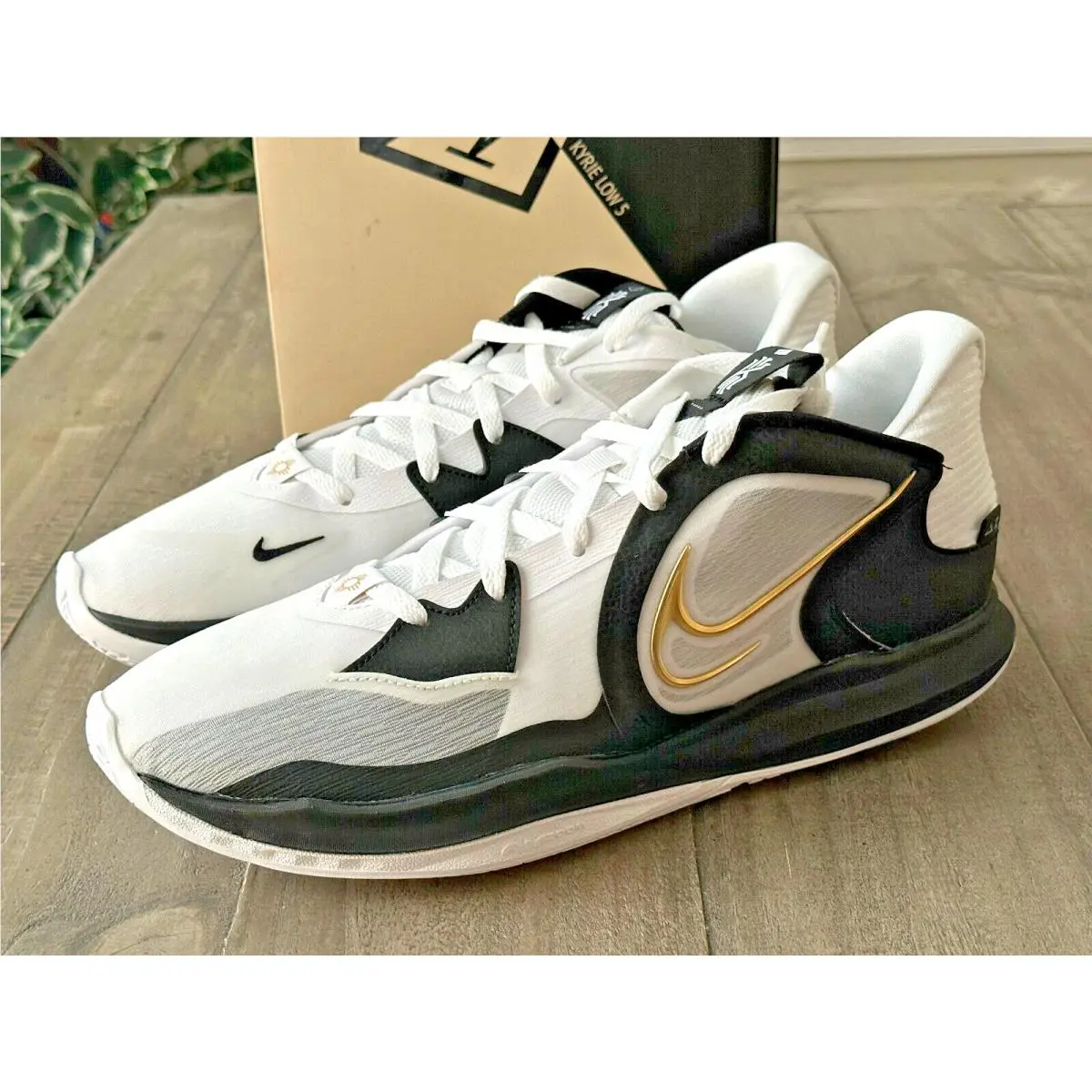 Nike shoes - Nike Kyrie Low - Kyrie Low - DJ6012-101 - WHITE/METALLIC GOLD-BLACK 0