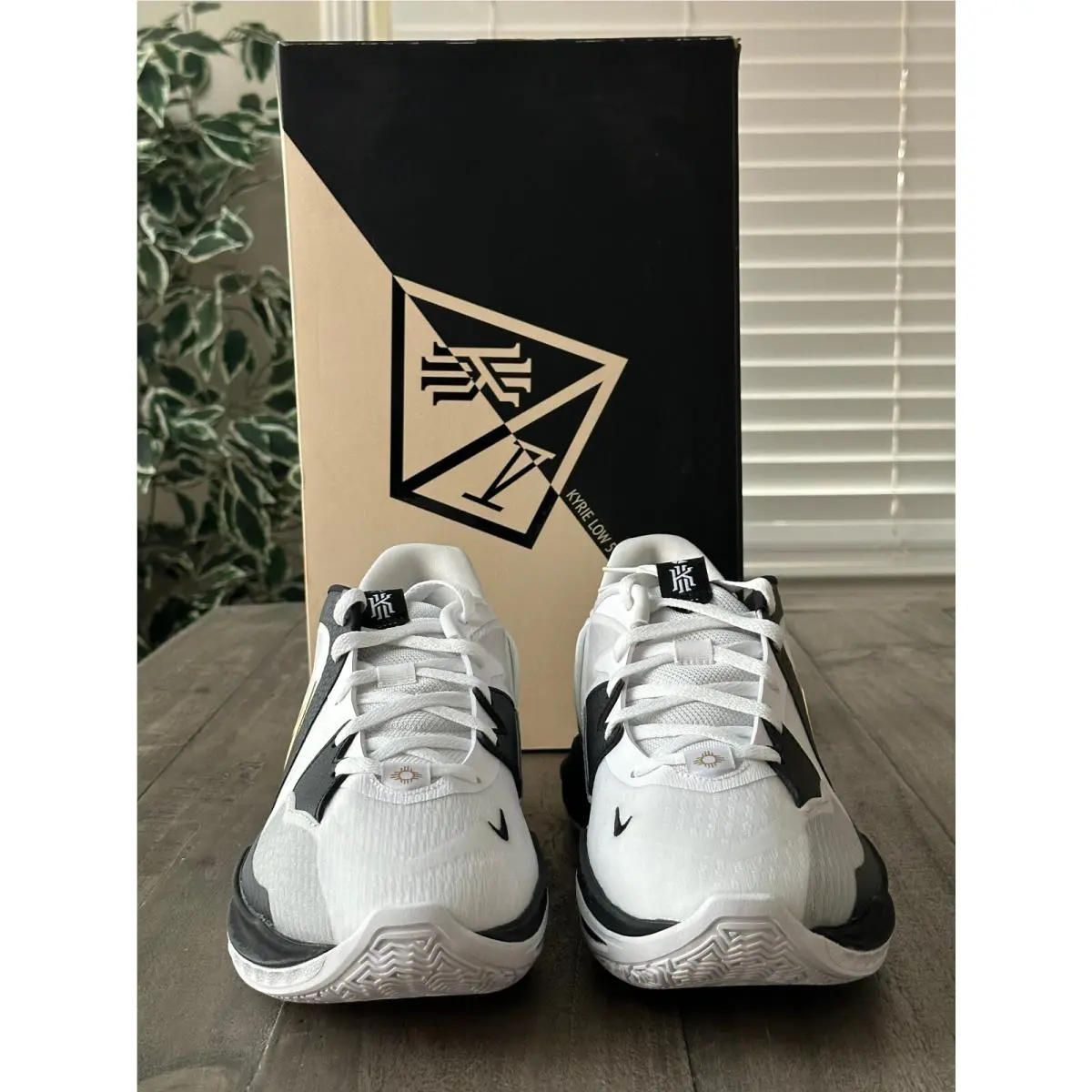 Nike shoes - Nike Kyrie Low - Kyrie Low - DJ6012-101 - WHITE/METALLIC GOLD-BLACK 3