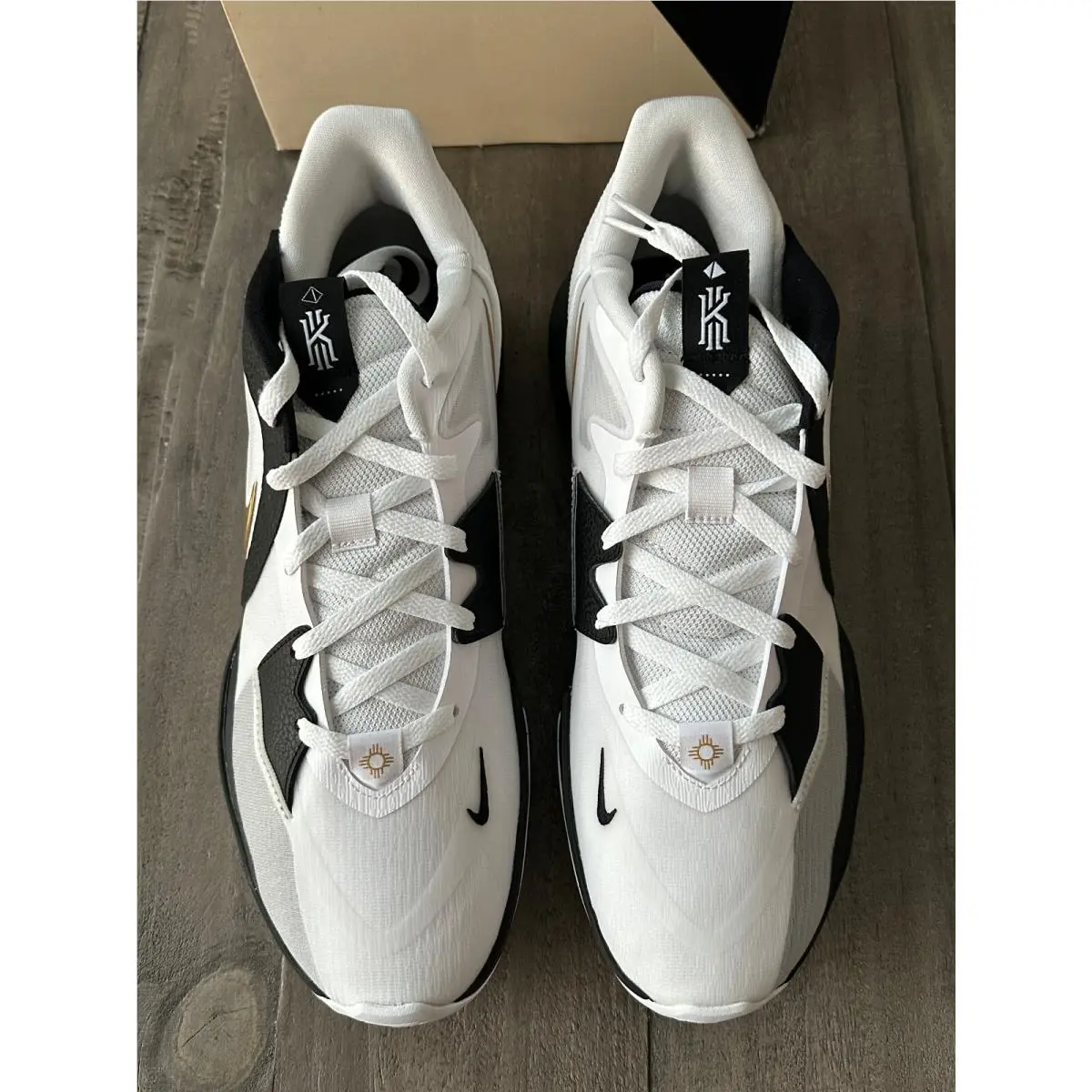 Nike shoes - Nike Kyrie Low - Kyrie Low - DJ6012-101 - WHITE/METALLIC GOLD-BLACK 4