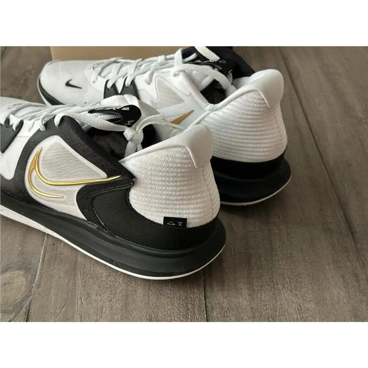 Nike shoes - Nike Kyrie Low - Kyrie Low - DJ6012-101 - WHITE/METALLIC GOLD-BLACK 7