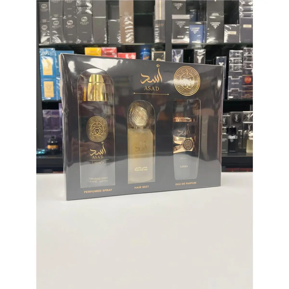 Lattafa Asad 3 Piece Gift Set Eau de Parfum For Men