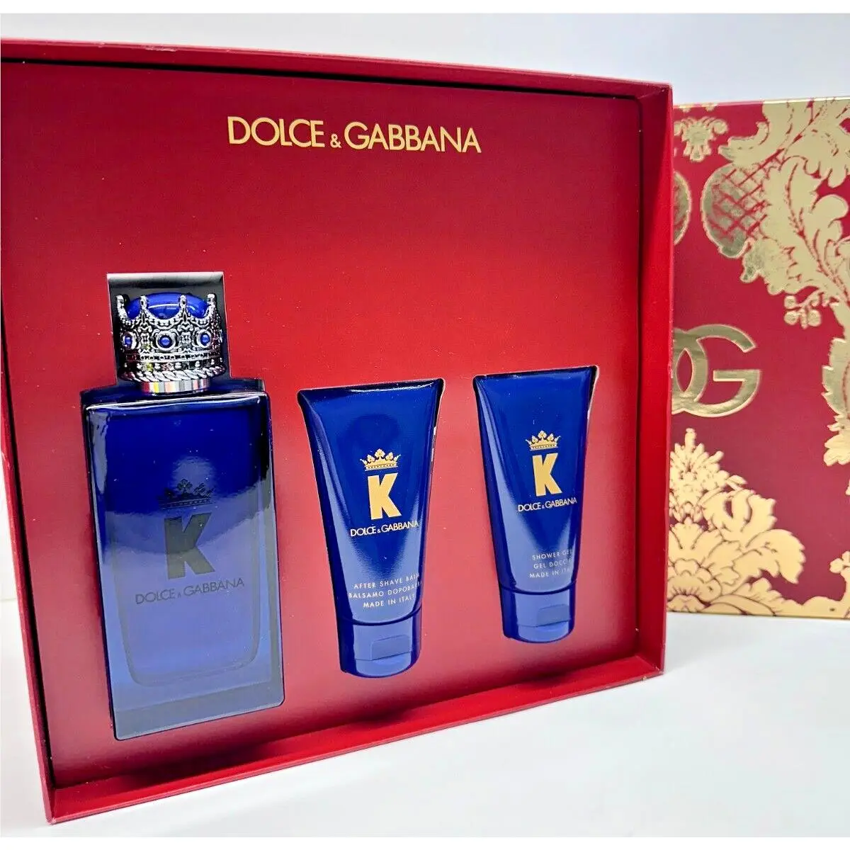 Dolce Gabbana King Perfume Men`s 3-Pc. K Eau de Parfum Gift Set