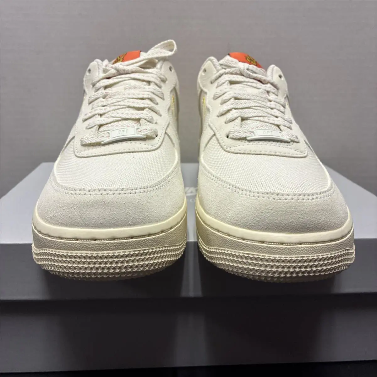 Nike shoes - Nike Air Force 1 `07 - DQ7656-100 - White/Solar Flare-Sail 5