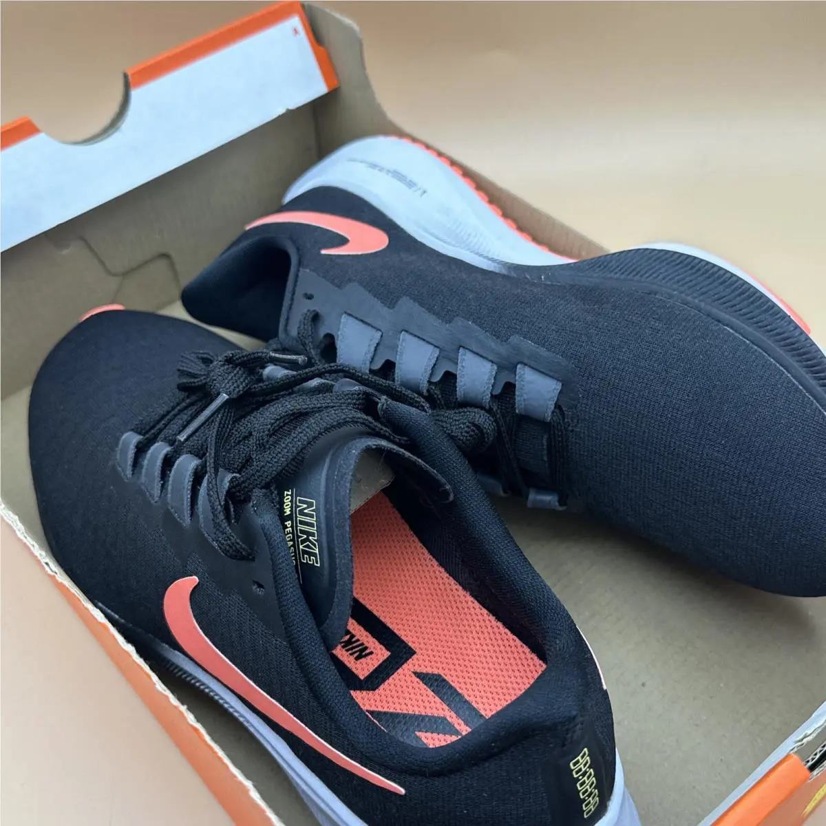 Nike shoes - Nike Zoom Pegasus 37 - Zoom Pegasus - BQ9646-010 - BLACK / BRIGHT MANGO (UPC: 0194497698762) 18