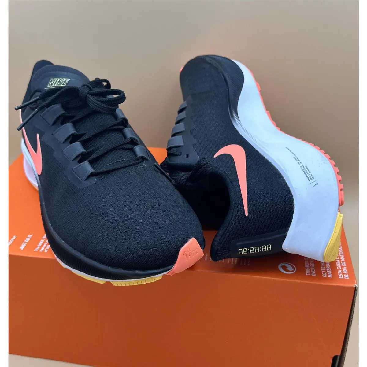 Nike shoes - Nike Zoom Pegasus 37 - Zoom Pegasus - BQ9646-010 - BLACK / BRIGHT MANGO (UPC: 0194497698762) 11
