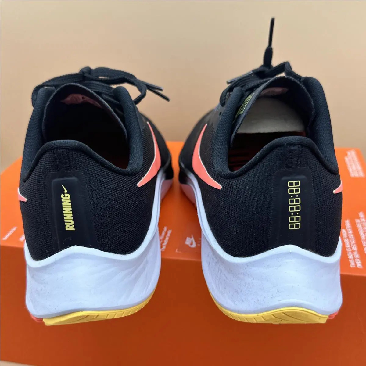 Nike shoes - Nike Zoom Pegasus 37 - Zoom Pegasus - BQ9646-010 - BLACK / BRIGHT MANGO (UPC: 0194497698762) 14