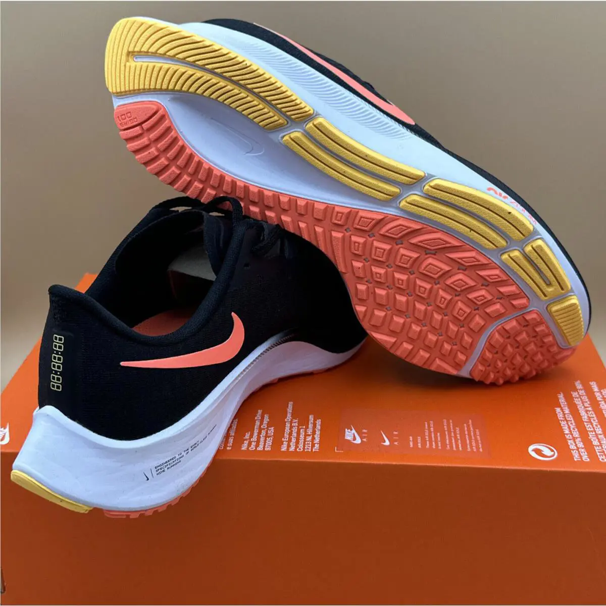 Nike shoes - Nike Zoom Pegasus 37 - Zoom Pegasus - BQ9646-010 - BLACK / BRIGHT MANGO (UPC: 0194497698762) 17