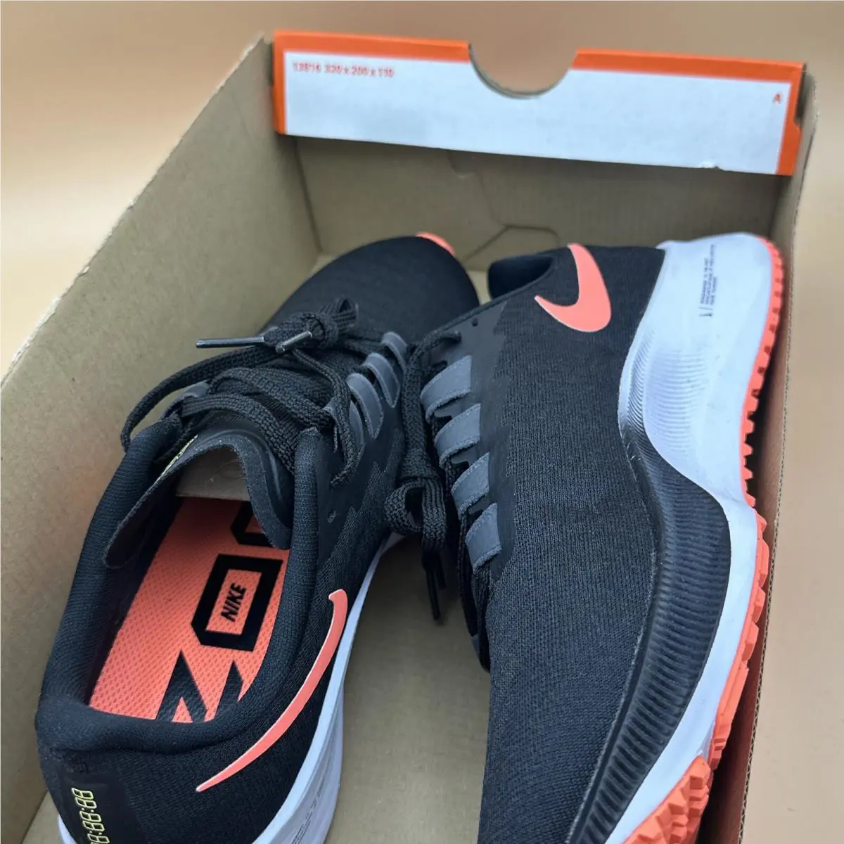 Nike shoes - Nike Zoom Pegasus 37 - Zoom Pegasus - BQ9646-010 - BLACK / BRIGHT MANGO (UPC: 0194497698762) 19