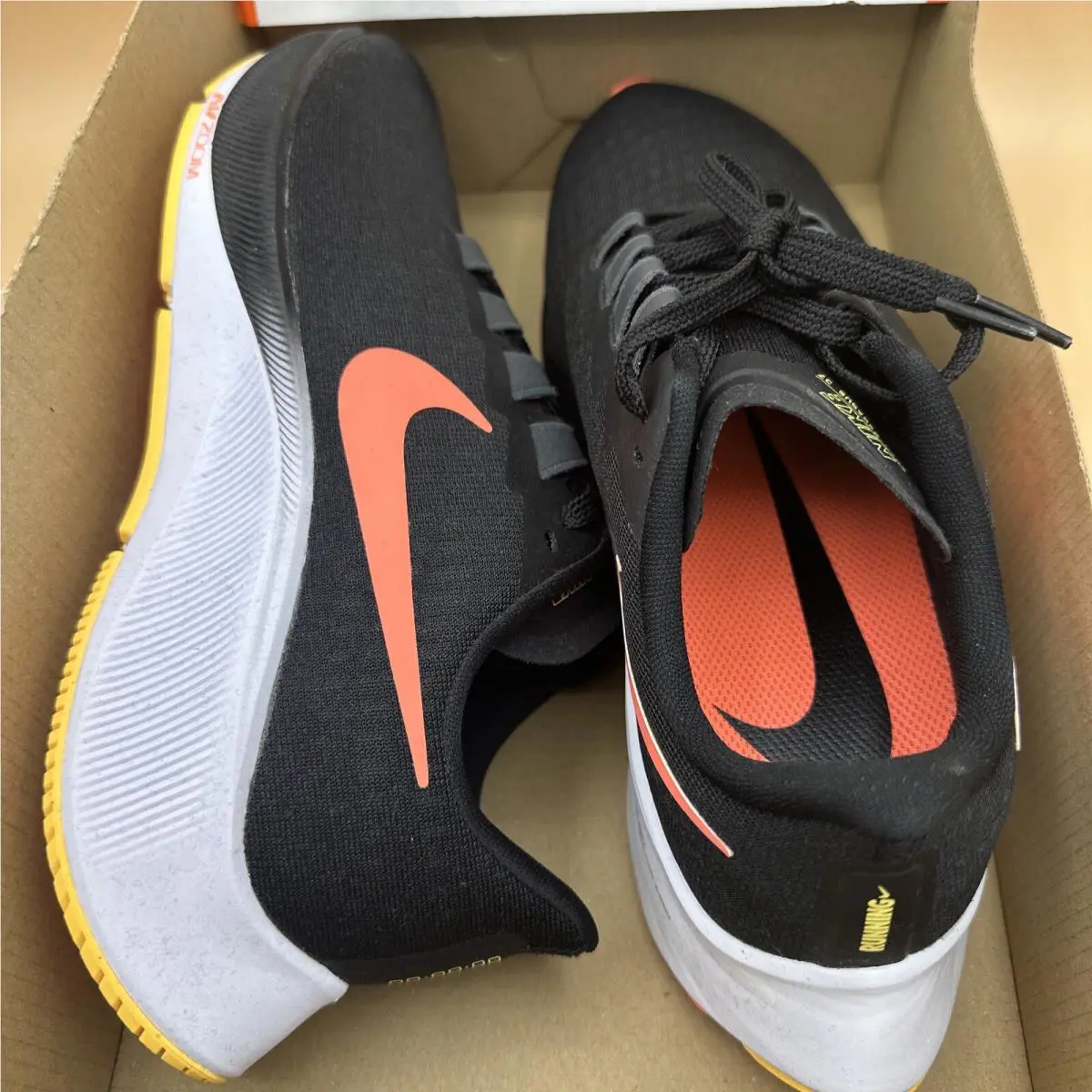 Nike shoes - Nike Zoom Pegasus 37 - Zoom Pegasus - BQ9646-010 - BLACK / BRIGHT MANGO (UPC: 0194497698762) 1