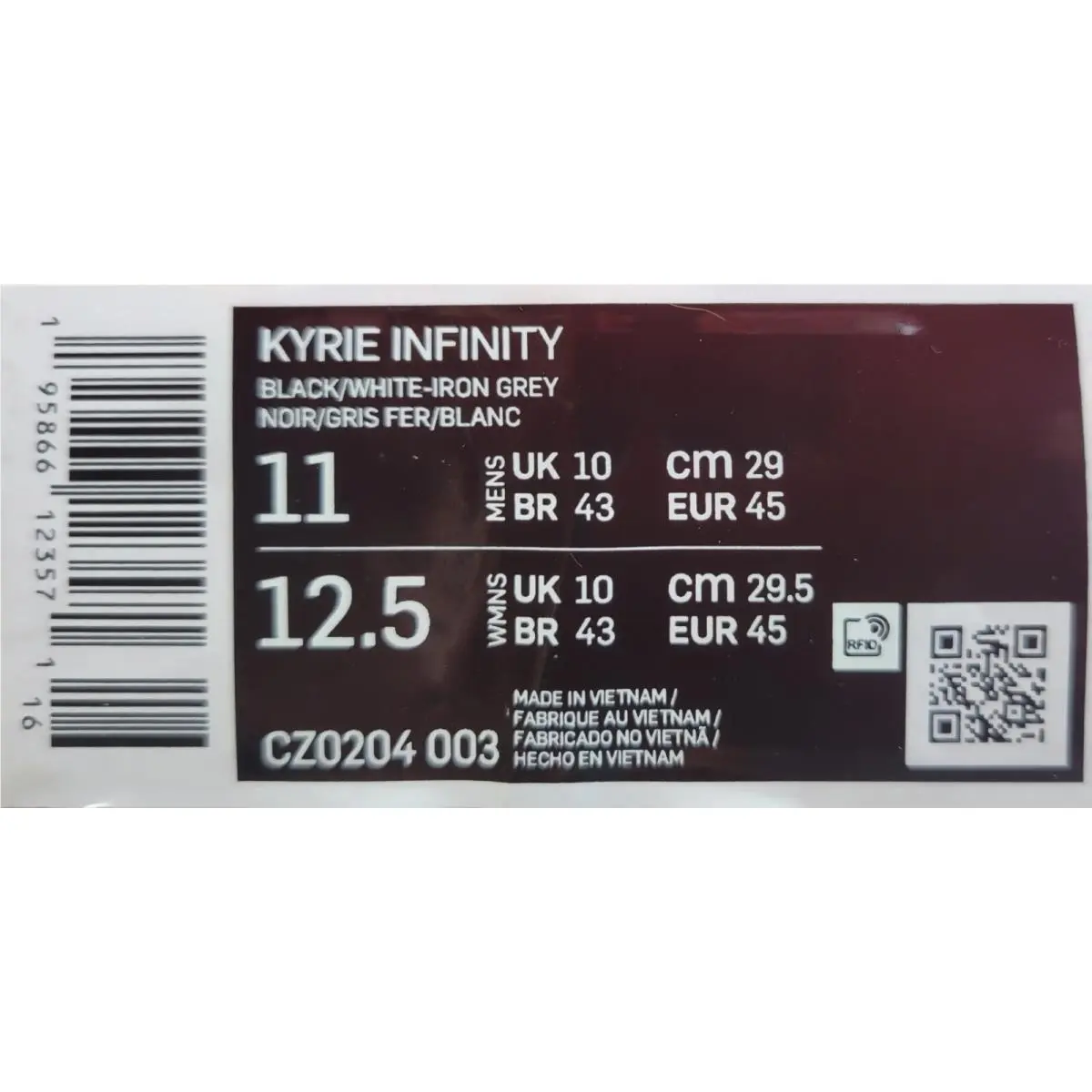 Nike shoes - Nike Kyrie Infinity - Kyrie Infinity - CZ0204-003 - Black 5