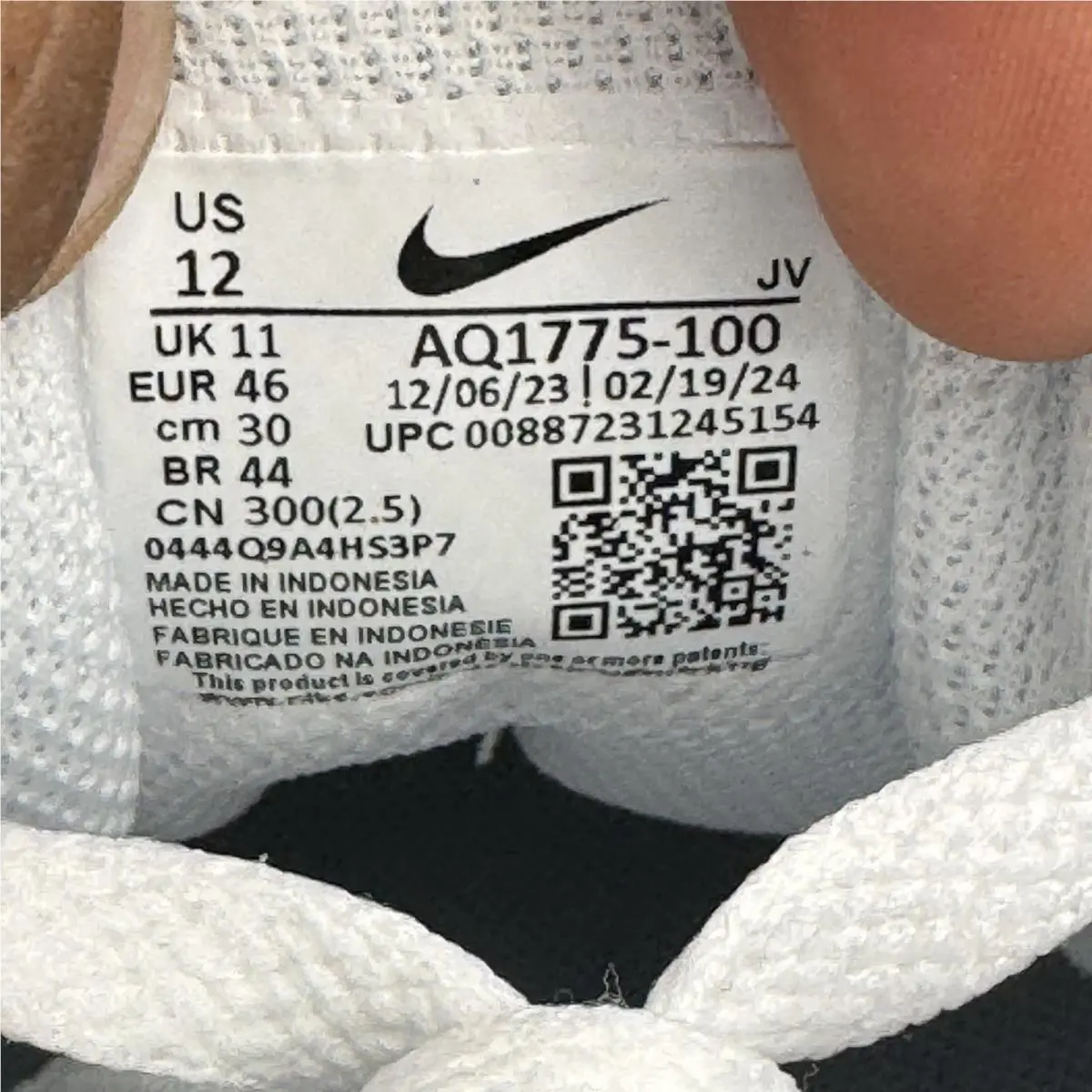 Nike shoes - Nike Ebernon - Ebernon - AQ1775-100 - White, Manufacturer: White/White-White 9
