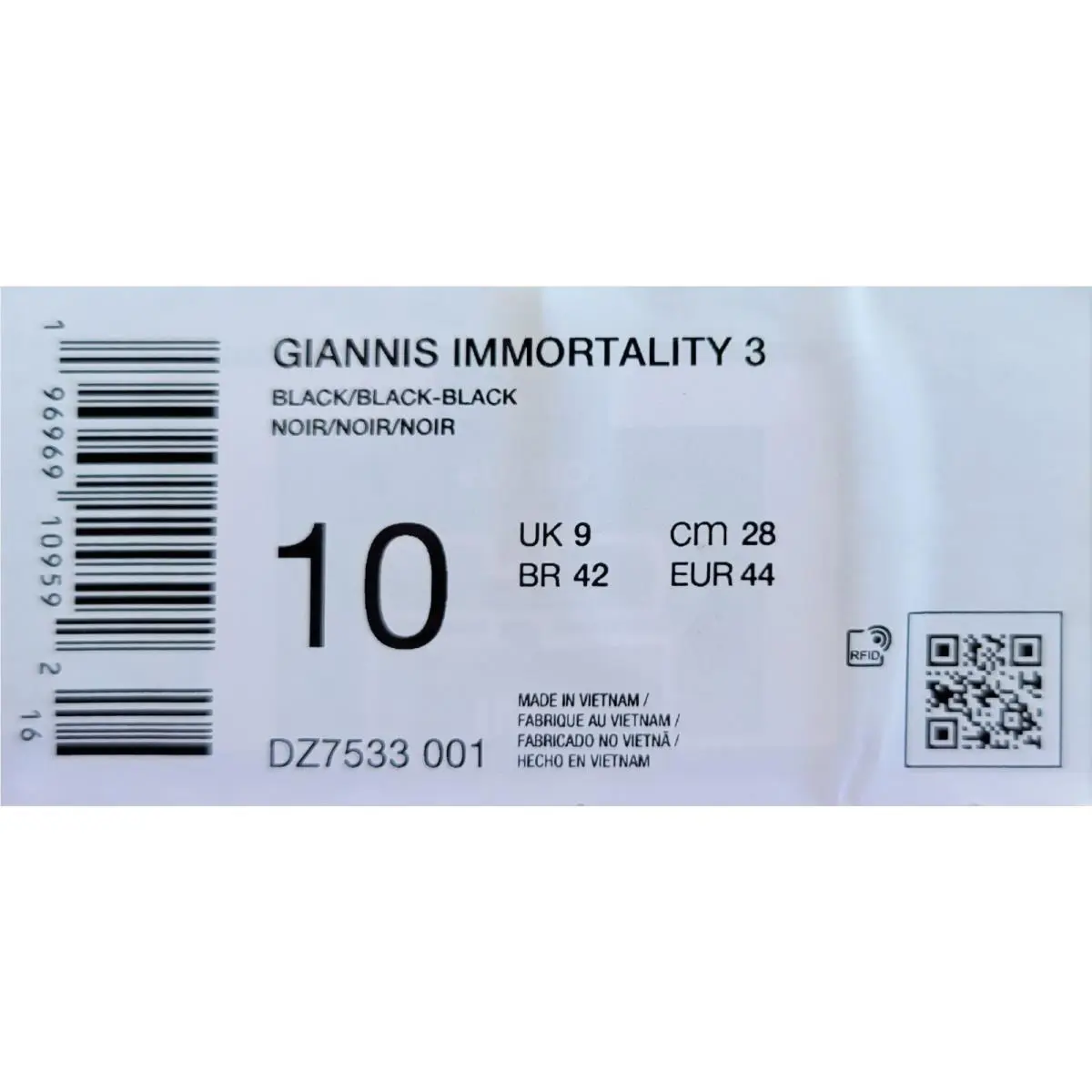 Nike shoes - Nike Giannis Immortality - Giannis Immortality - DZ7533-001 - Black 5