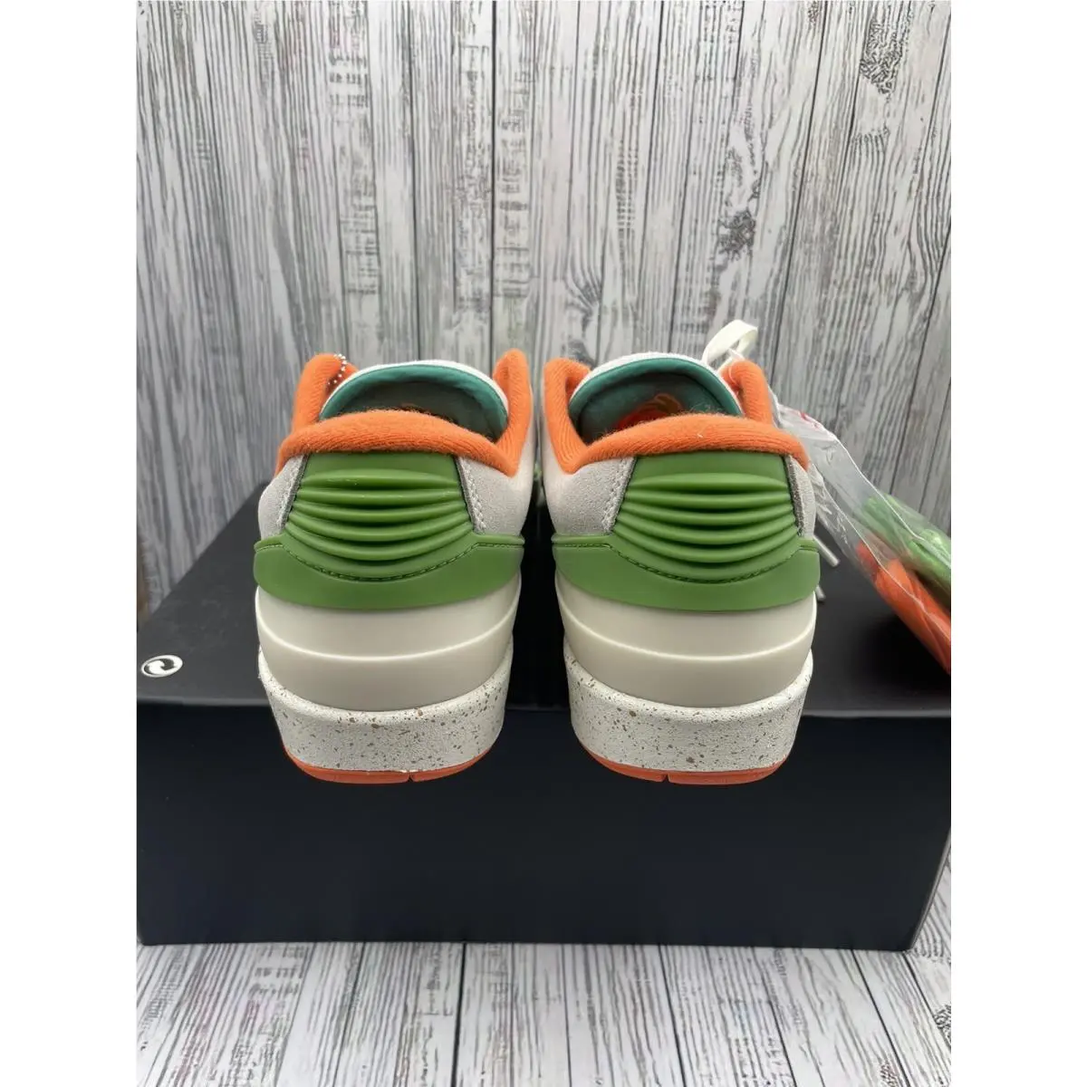 Nike shoes - Air Jordan 2 - Air - DV6206-183 - Sail/Safety Orange Chlorophyll 1