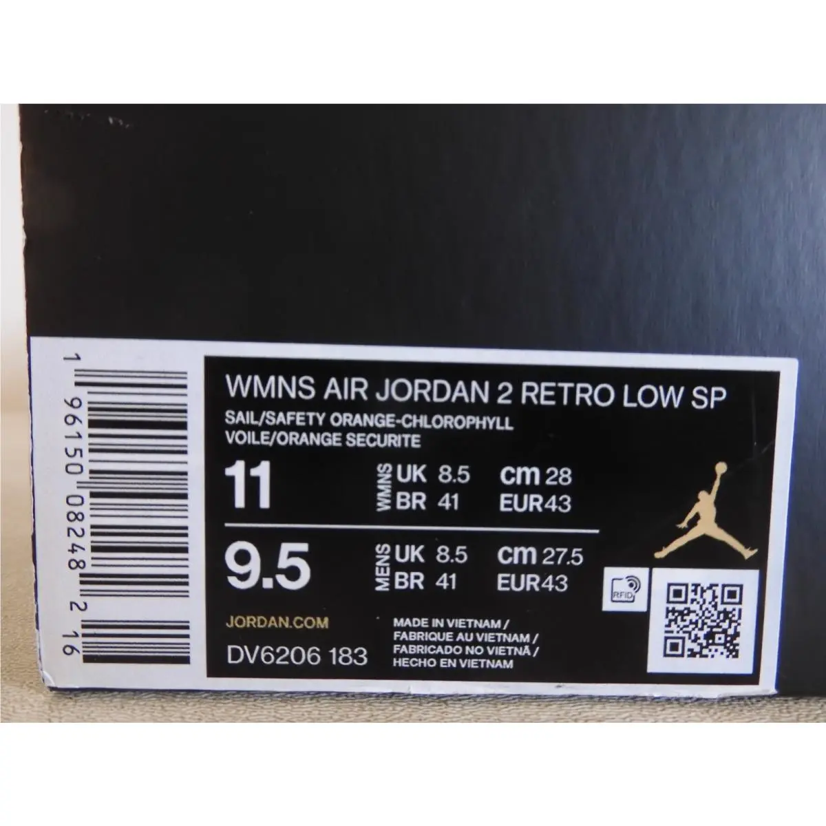 Nike shoes - Air Jordan 2 - Air - DV6206-183 - Brown (UPC: 196150082482) 6