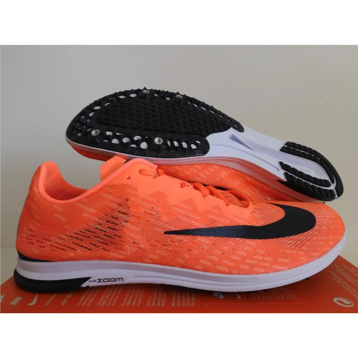 Nike Spike Flat Bright Mango-blackened Blue Sz 15 Track and Field AQ3610-800