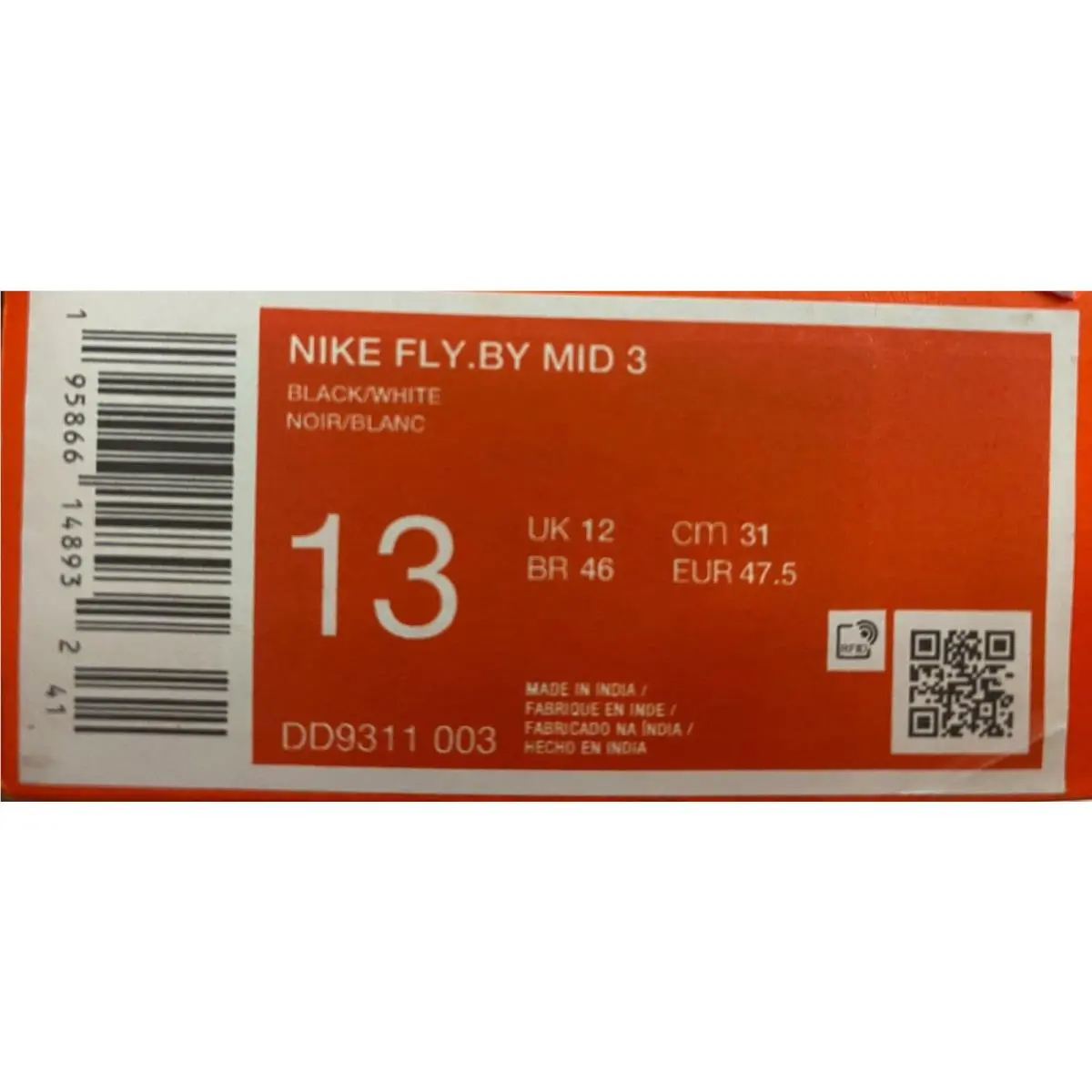 Nike shoes - Nike Fly By Mid - Fly Mid - DD9311-003 - Black 4