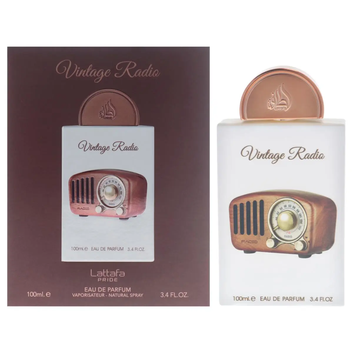 3 Pack Vintage Radio by Lattafa For Unisex - 3.4 oz Edp Spray