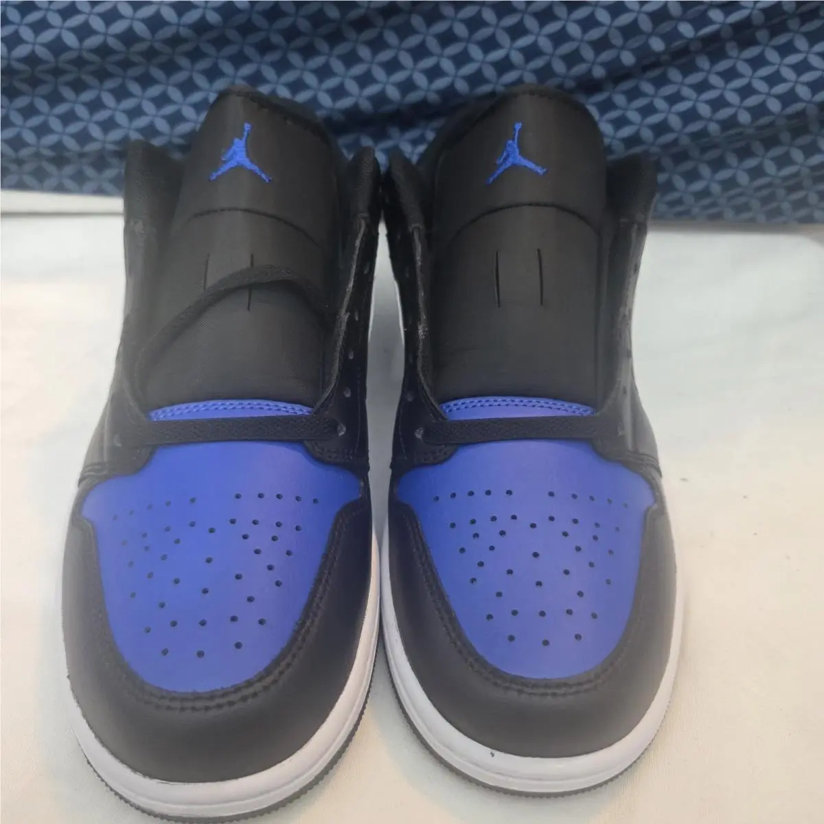 Nike shoes - Nike Air Jordan 1 - Air - 553558-042 - BLACK/WHITE/BLUE (UPC: 197601788144) 3