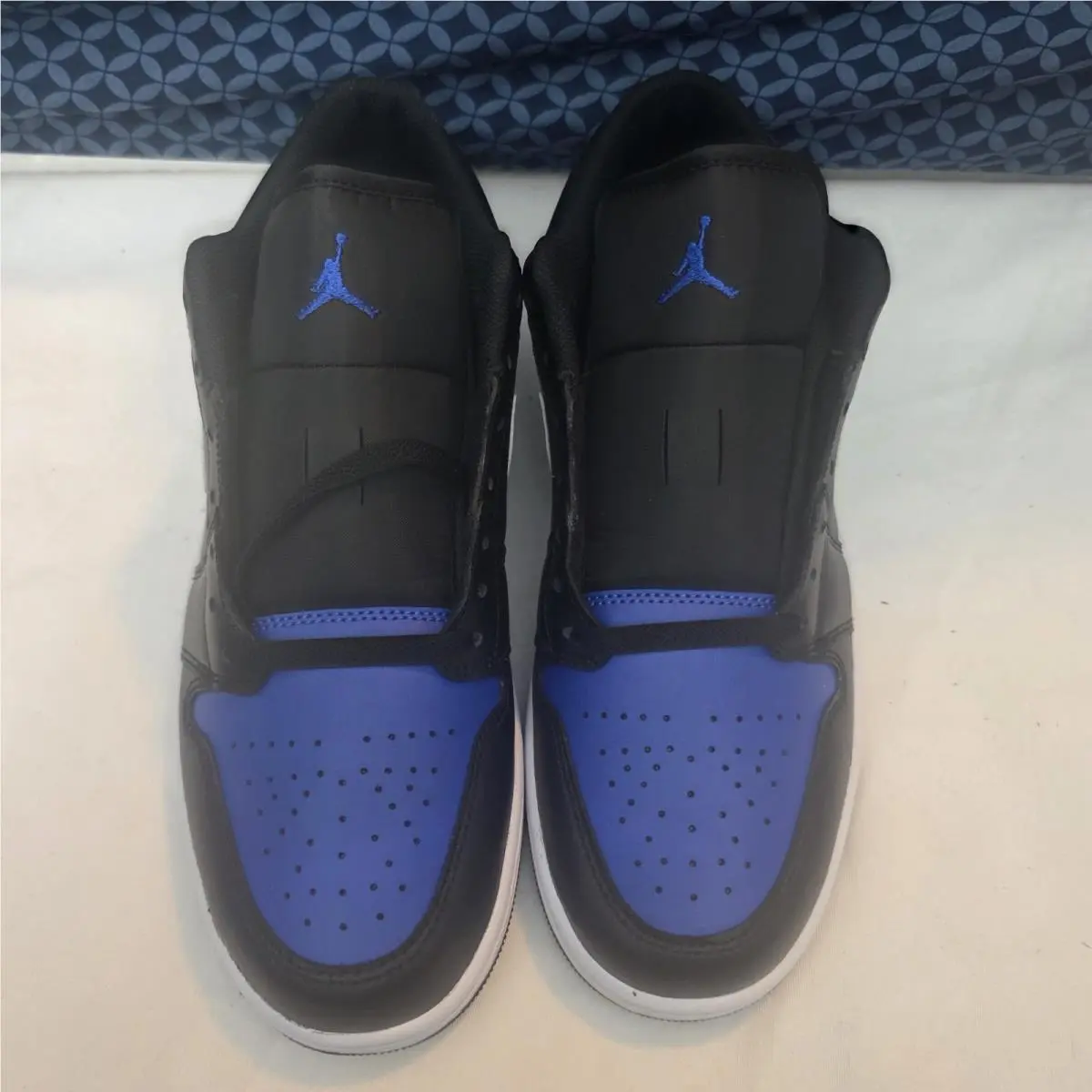 Nike shoes - Nike Air Jordan 1 - Air - 553558-042 - BLACK/WHITE/BLUE (UPC: 197601788144) 4