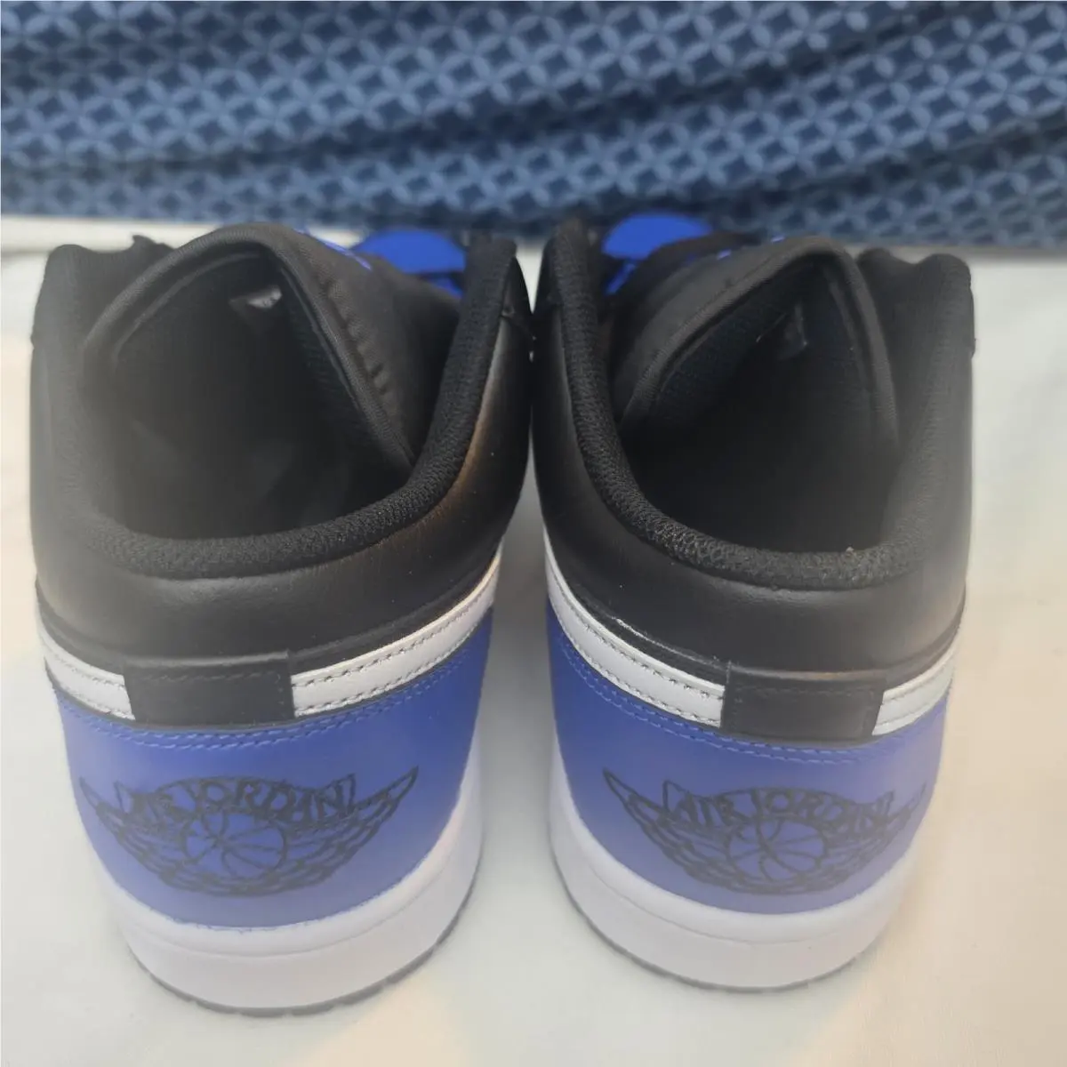Nike shoes - Nike Air Jordan 1 - Air - 553558-042 - BLACK/WHITE/BLUE (UPC: 197601788144) 5