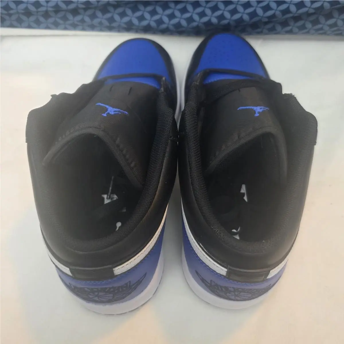 Nike shoes - Nike Air Jordan 1 - Air - 553558-042 - BLACK/WHITE/BLUE (UPC: 197601788144) 6