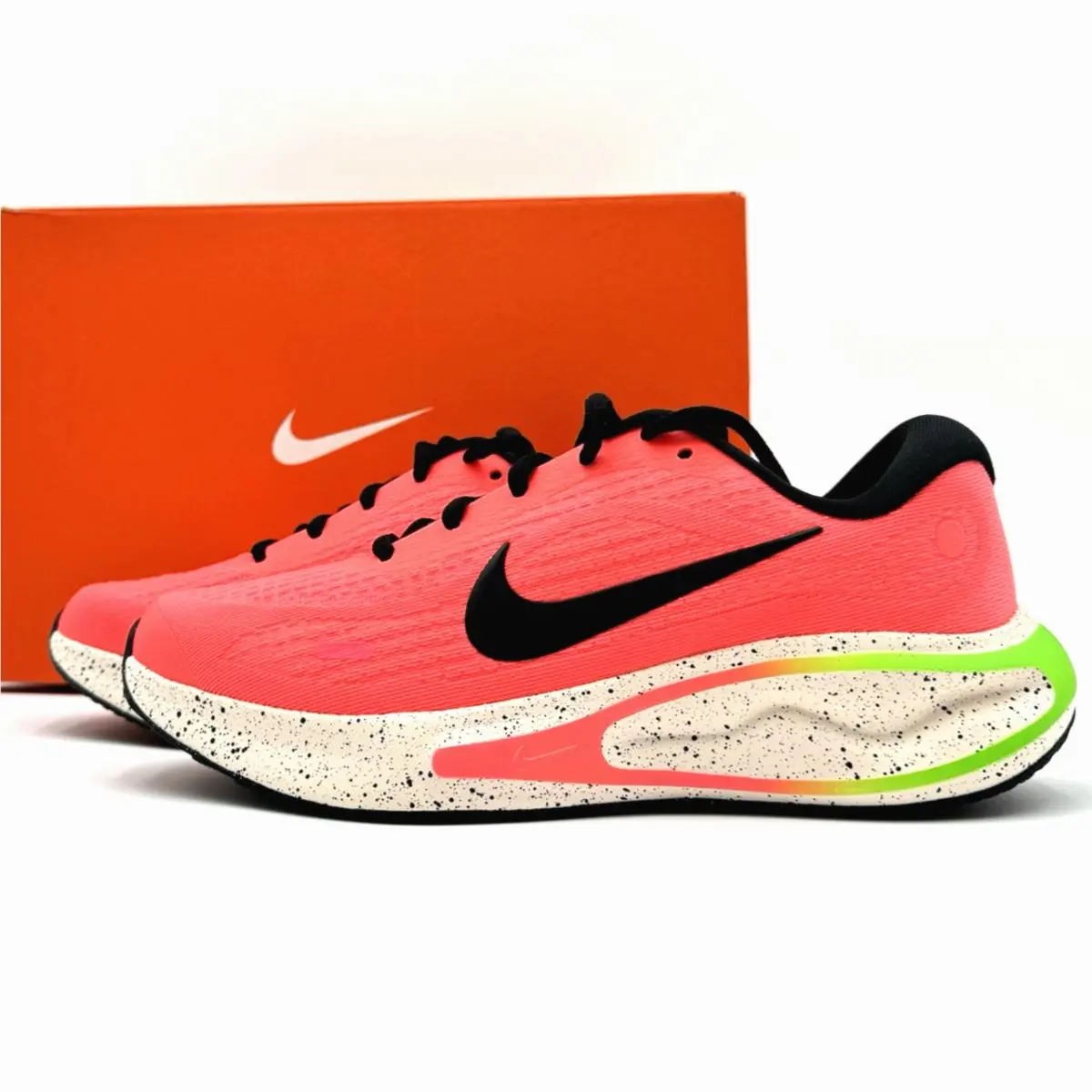 Women`s Size 6.5 Nike Journey Run Sneakers Hot Punch/green Strike HJ7352-674