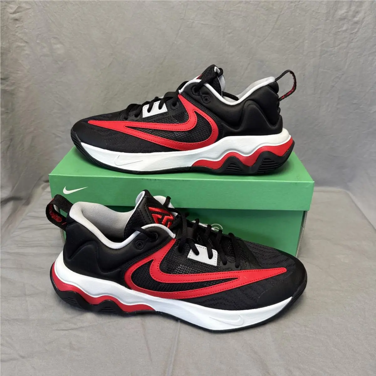 Nike Giannis Immortality 3 Men`s 10.5 Univ Red Black DZ7533-004 “box NO Lid”