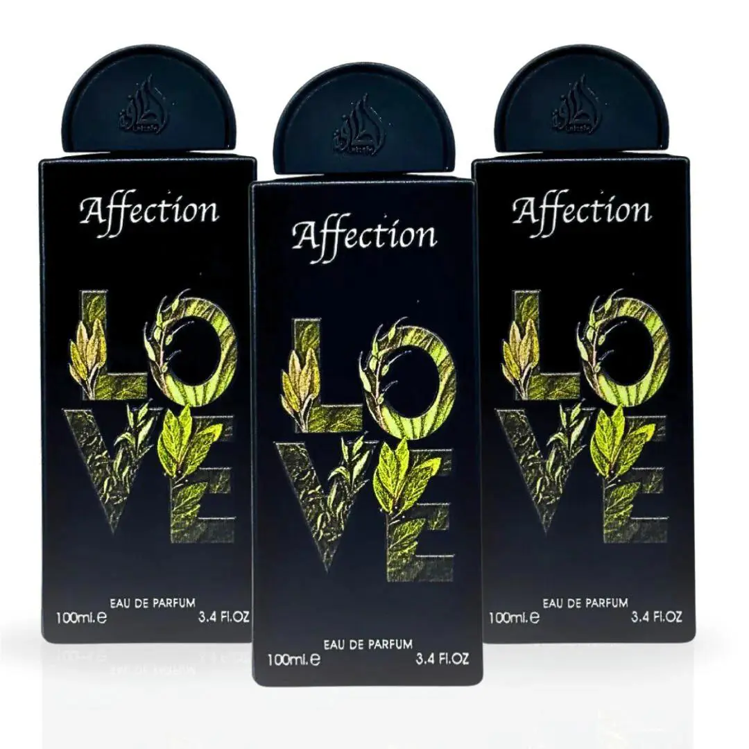 Affection Eau de Parfum Spray 100ml 3.4 oz by Lattafa Pride Pack of 3