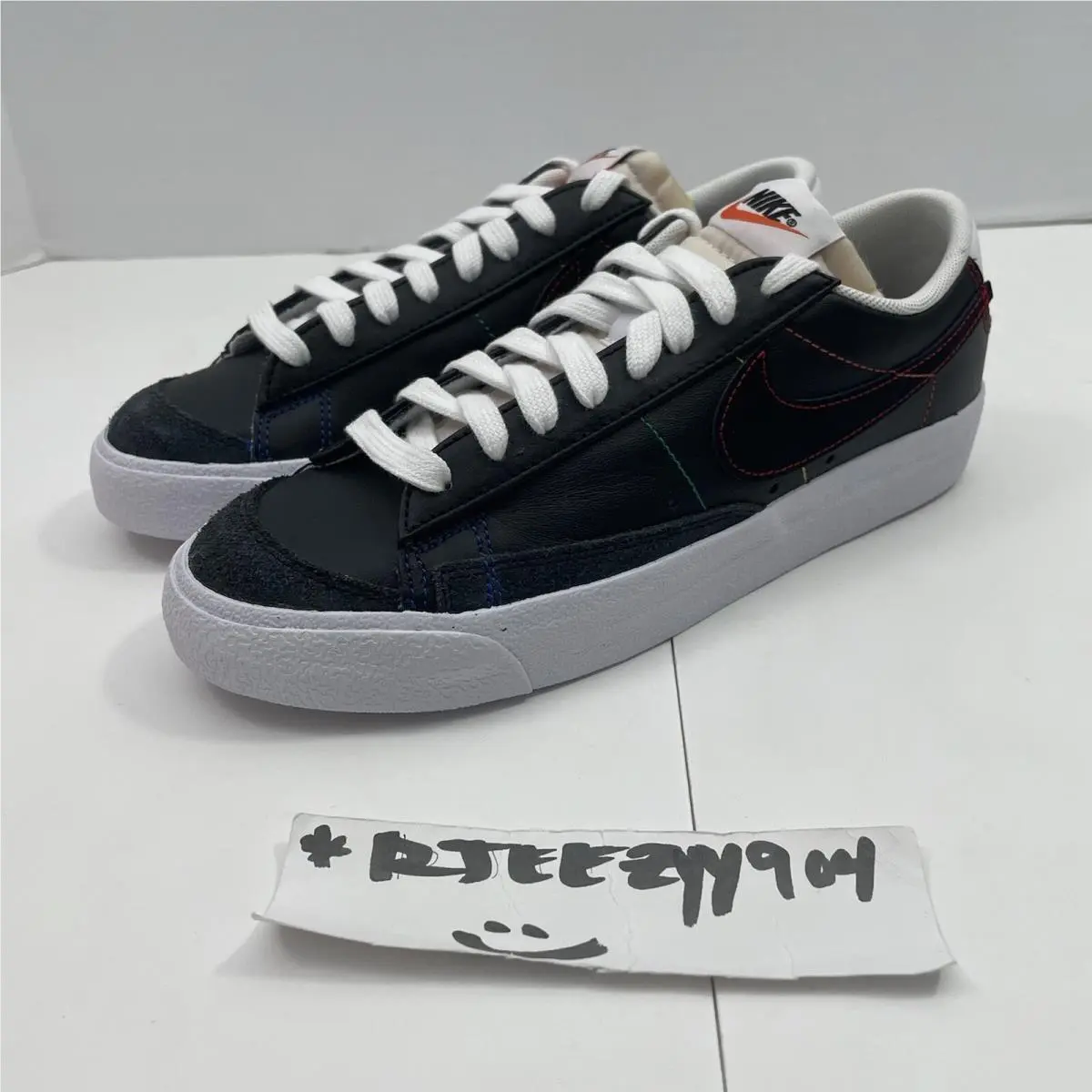 Nike shoes - Nike Blazer - Blazer - DJ6000 001 - Black/Black/White/Color Stitch 2