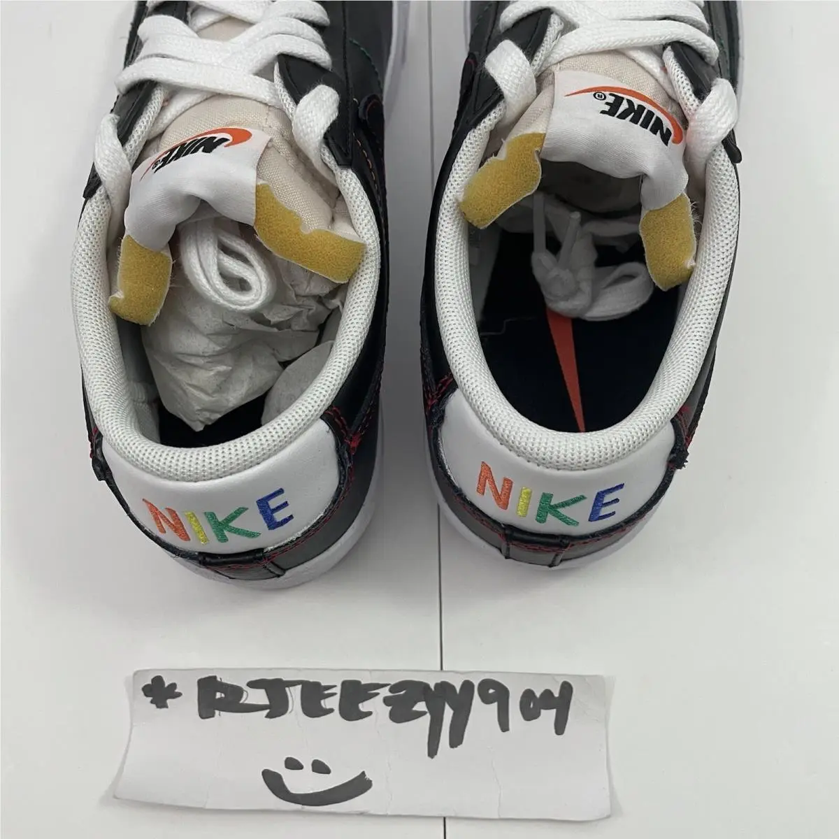 Nike shoes - Nike Blazer - Blazer - DJ6000 001 - Black/Black/White/Color Stitch 4