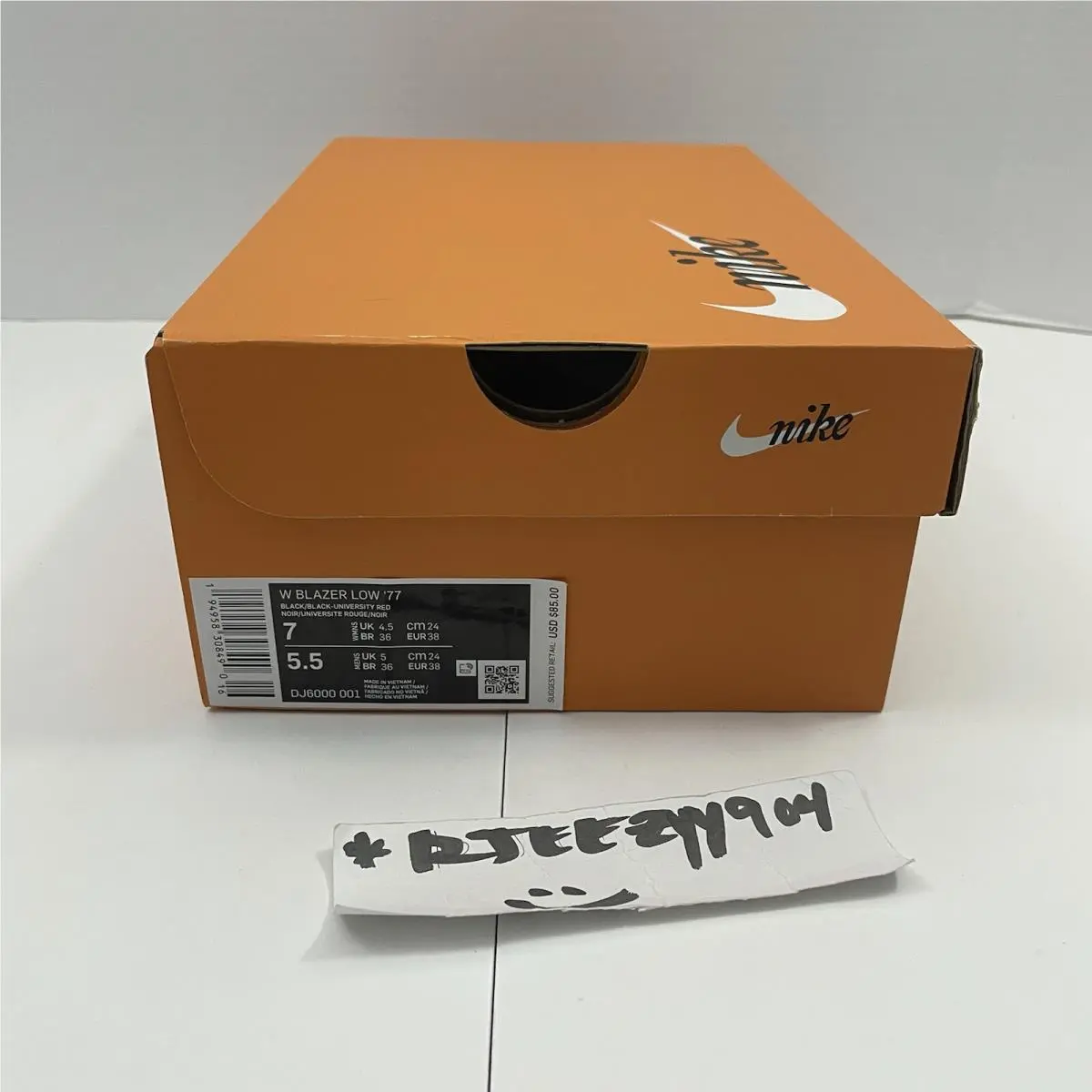 Nike shoes - Nike Blazer - Blazer - DJ6000 001 - Black/Black/White/Color Stitch 6