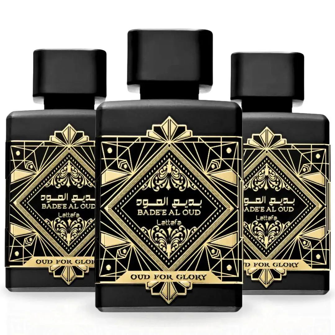 Bade`e Al Oud Glory Eau de Parfum Spray 100ml 3.4 oz by Lattafa Pack of 3