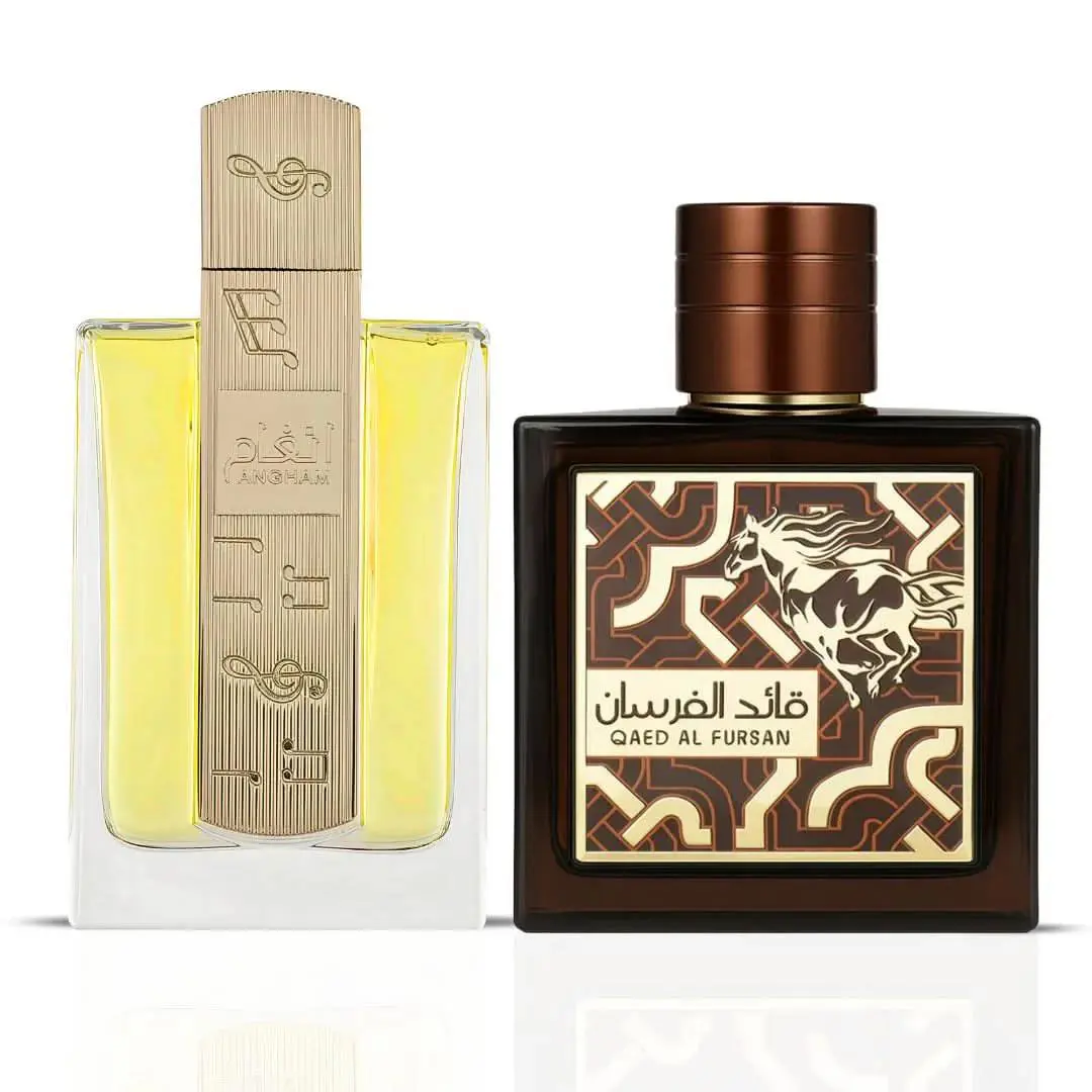 Angham 100ML Qaed Al Fursan Untamed 90ML Edp Sprays by Lattafa Bundle