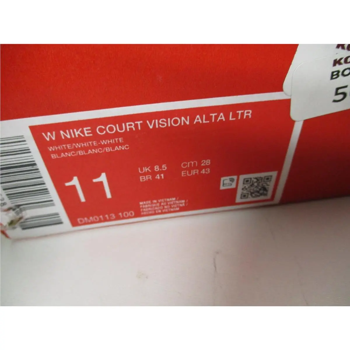 Nike shoes - Nike Court Vision Alta - Court Vision Alta - DM0113-100 - White (UPC: 195237045198) 6