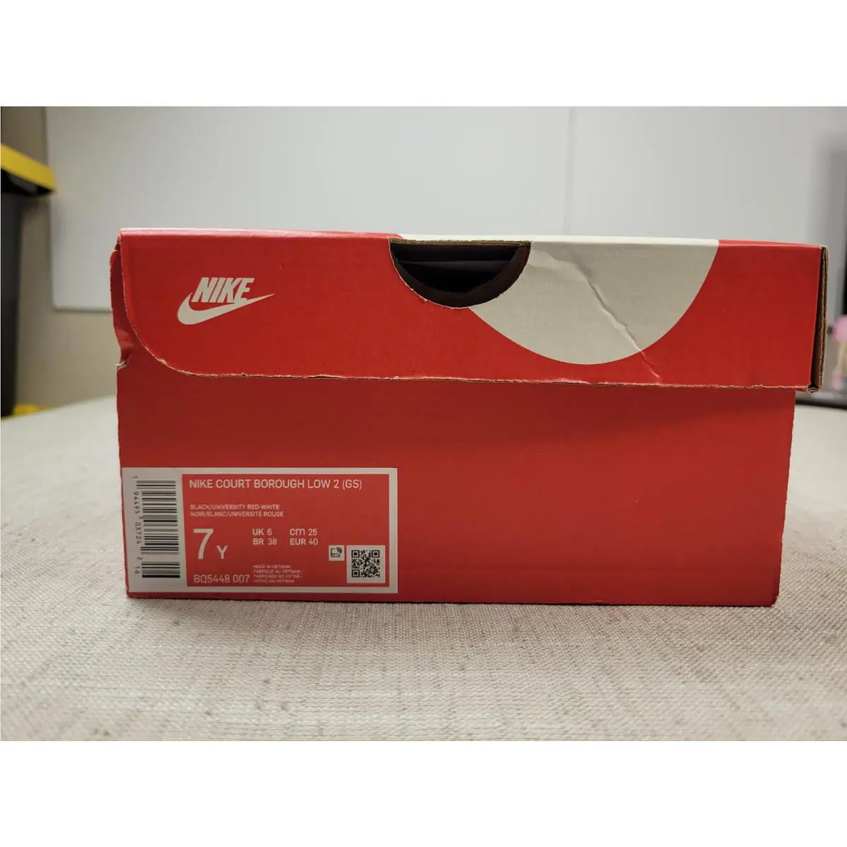 Nike shoes - Nike Court Borough - Court Borough - BQ5448007 - Red 7