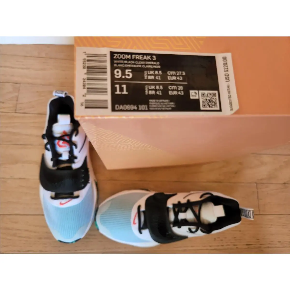 Nike shoes - Nike Zoom Freak - Zoom Freak - DA0694101 - White (UPC: 195238343842) 10