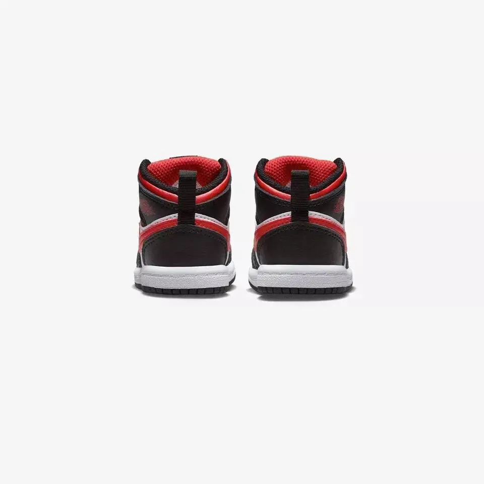 Nike shoes - Air Jordan 1 Mid - Air Mid - 640735 079 - Black/Fire Red/White (UPC: 196149402635) 5
