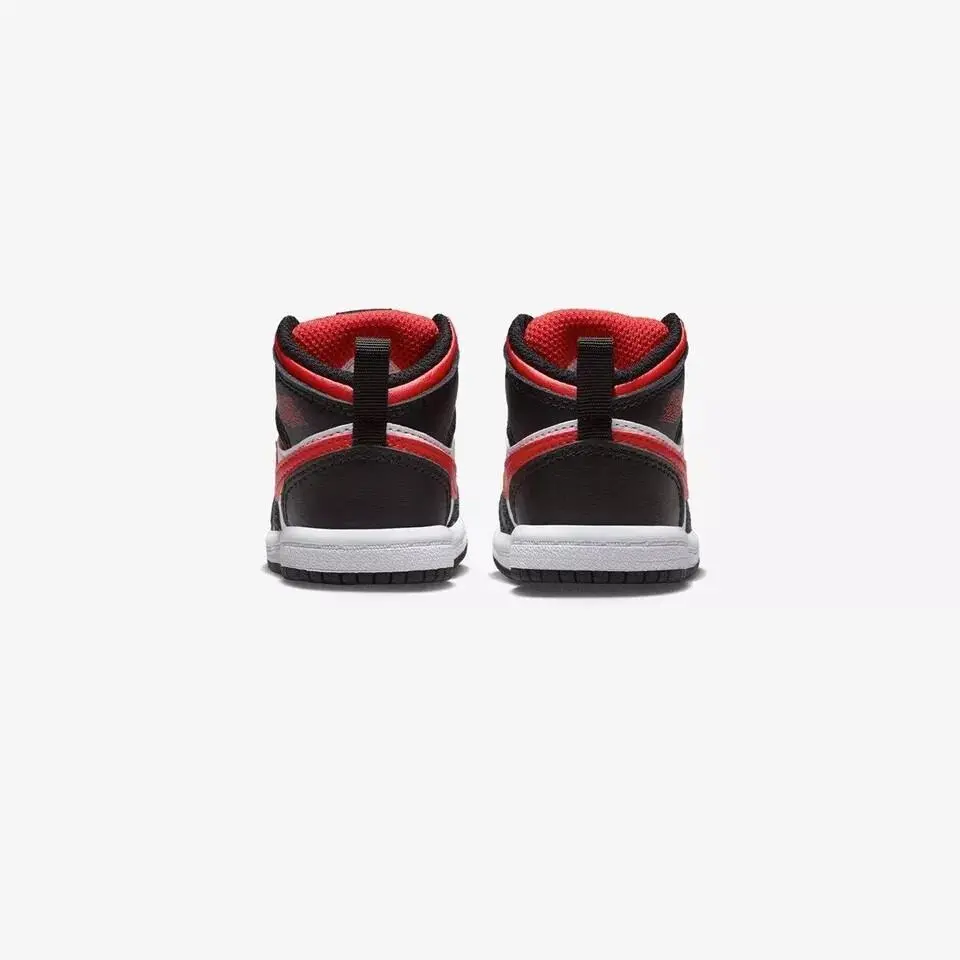 Nike shoes - Air Jordan 1 Mid - Air Mid - 640735 079 - Black/Fire Red/White (UPC: 196149402635) 5
