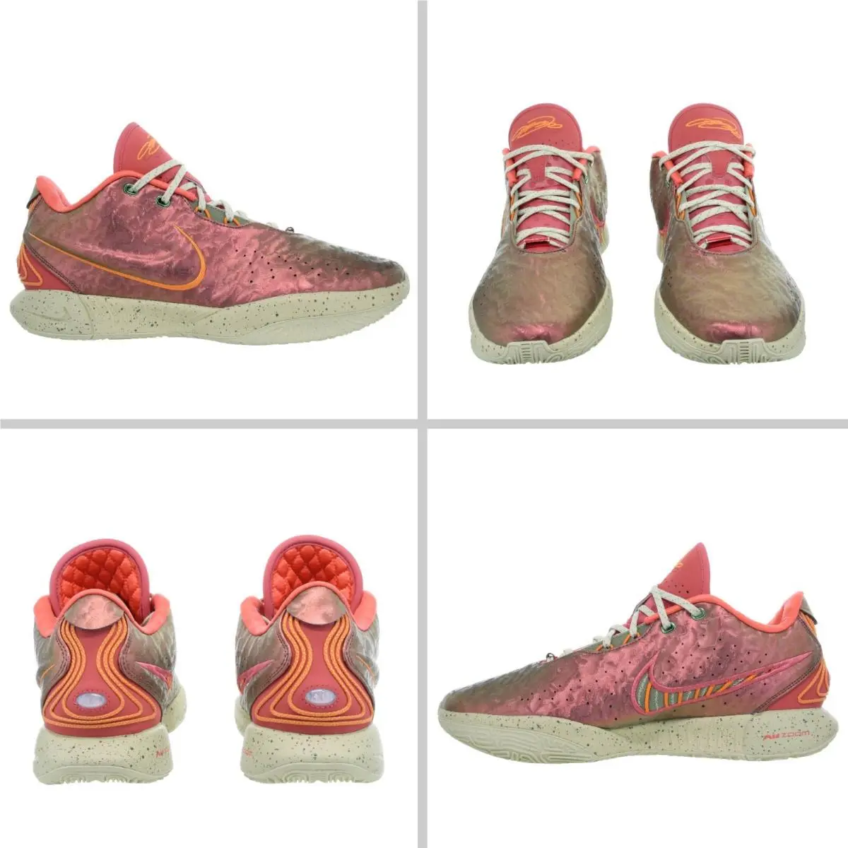 Men`s Lebron Xxi Queen Conch Ember Glow - Gold - Orange Shoes Size 11 by Nike