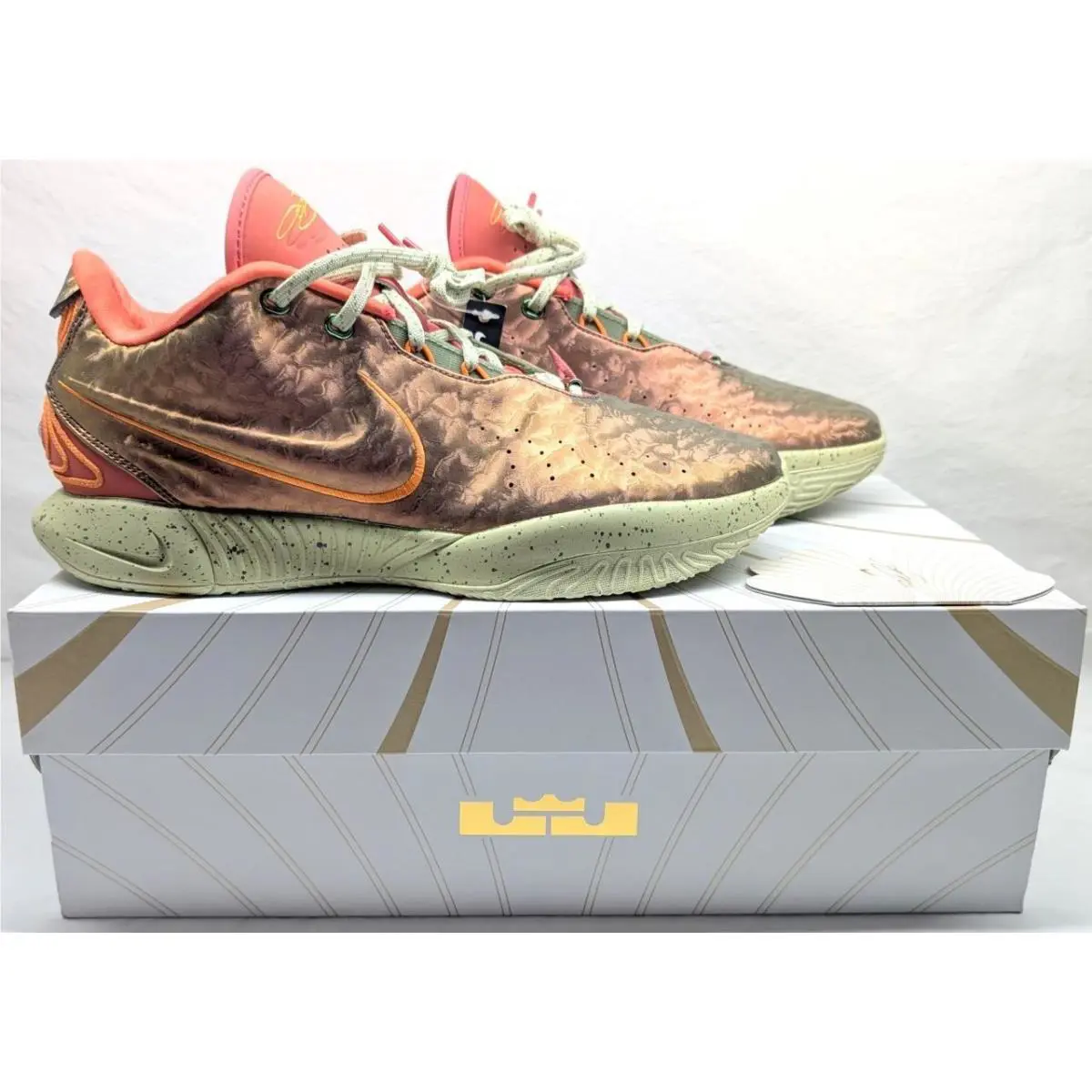 Men`s Nike Lebron 21 Queen Conch - Ember Glow Elemental Gold - Size 11 - Red, Manufacturer: Ember Glow/Elemental Gold/Campfire Orange