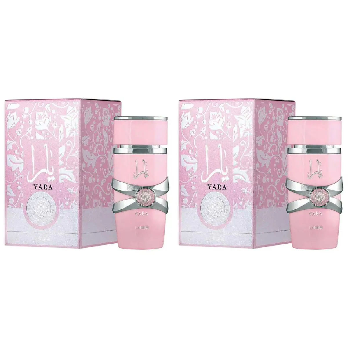 Yara For Women Eau de Parfum Spray 3.4 Oz 2 Pcs Combo Pack by Lattafa