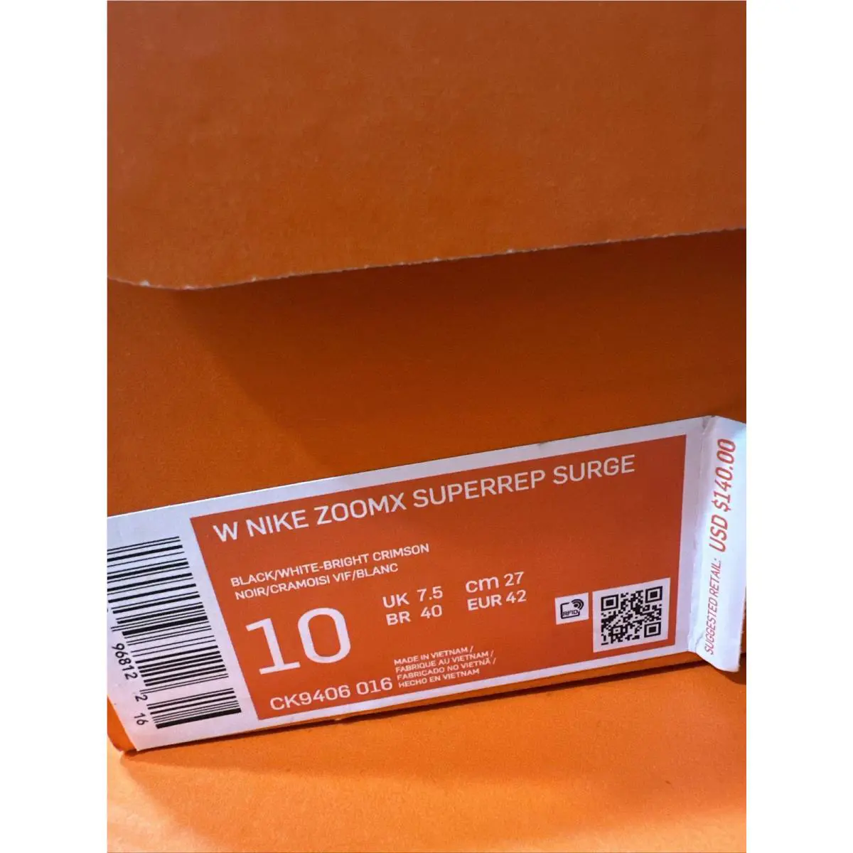 Nike shoes - Nike ZoomX SuperRep Surge - ZoomX SuperRep Surge - CK9406-016 - Black 10