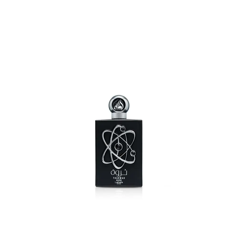 Lattafa Tharwah Silver Fragrance 3.4 Fl Oz Fresh Unisex Scent Long Lasting