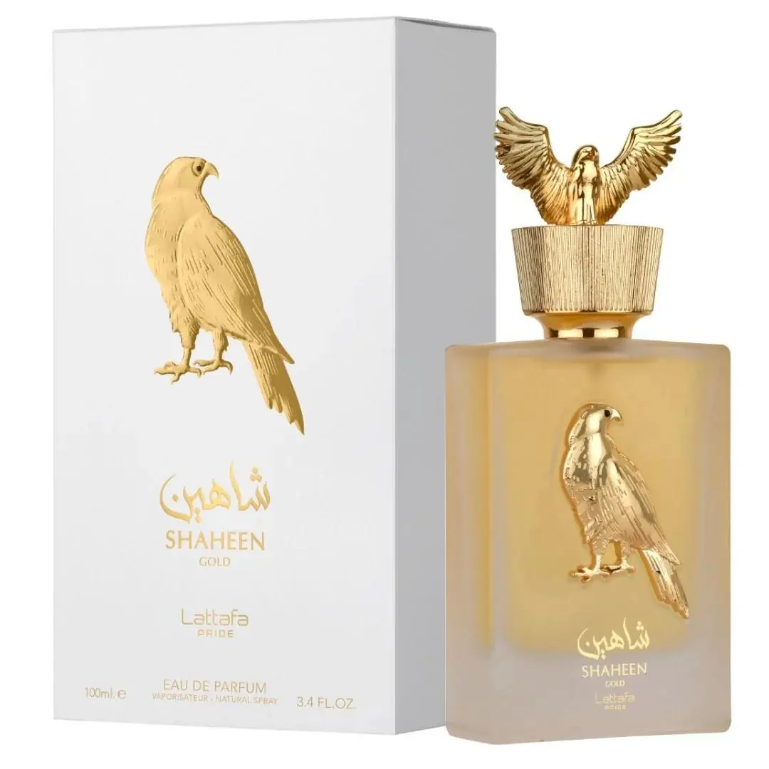 Shaheen Gold Eau de Parfum Spray 100ml 3.4 oz  Pride by Lattafa