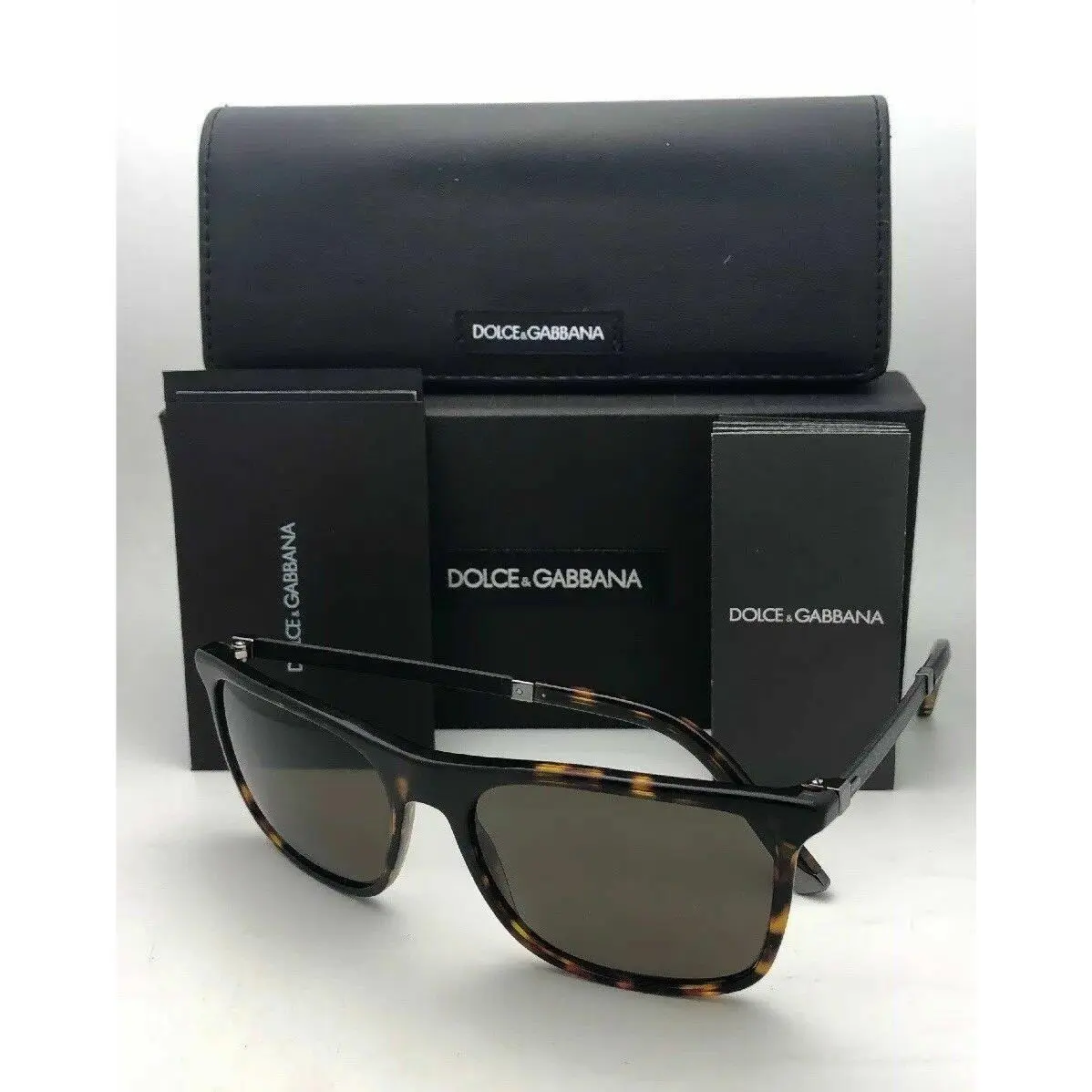 Dolce Gabbana Sunglasses Basalto Collection DG 4242 502/73 Tortoise w/ Brown