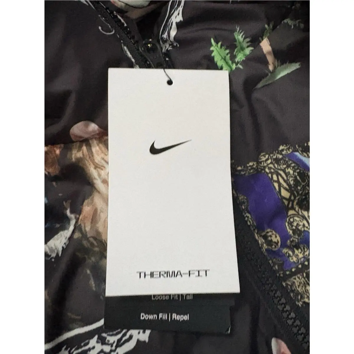 Nike clothing - Nike Lebron Therma Down Print - FB6974010 - Black (UPC: 0196609832163) 2