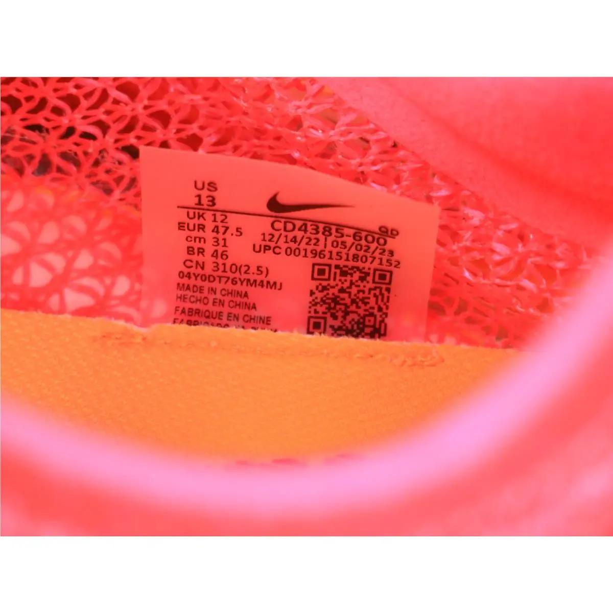 Nike shoes - Nike Zoom Victory - Zoom Victory - CD4385-600 - Pink, Manufacturer: Hyper Pink/Laser Orange/Black (UPC: 00196151807152) 21