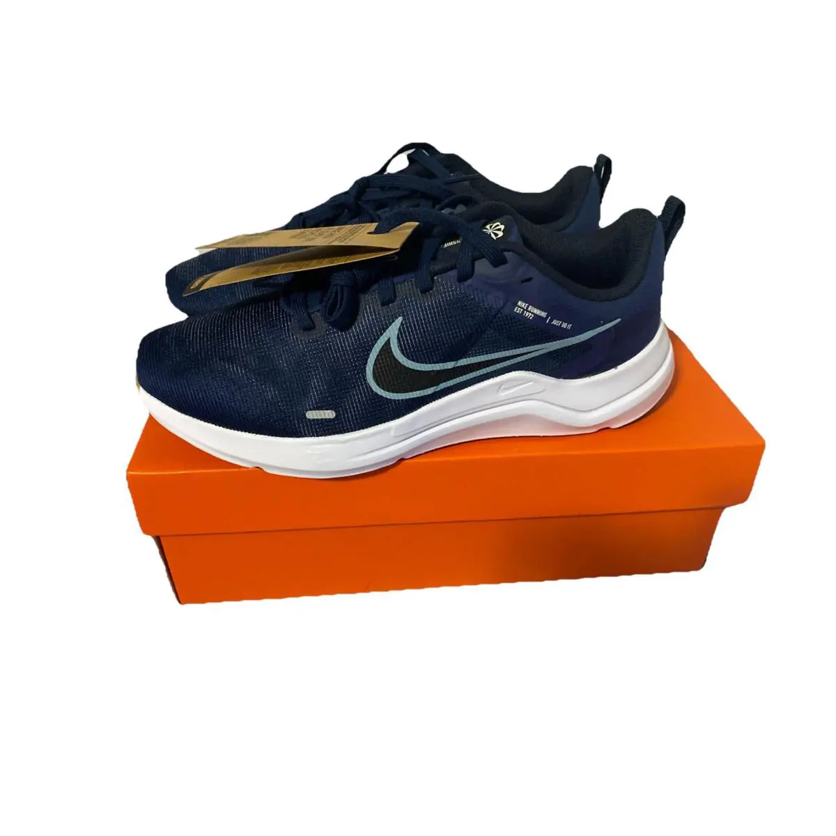 Nike Downshifter 12 Mens 8 / Womens 9.5 Midnight Navy Running Shoes DD9293-400 - Blue